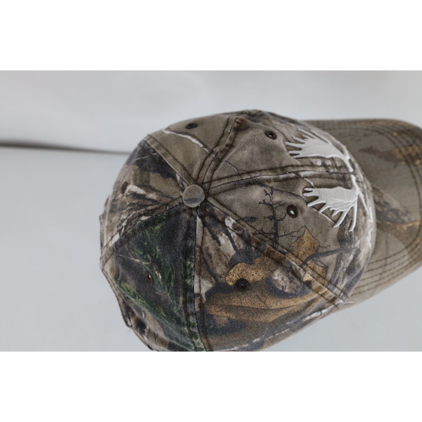 Vintage Vintage 90s Y2K Streetwear Spell Out Camouflage Alaska Hat Size ONE SIZE - 8 Thumbnail