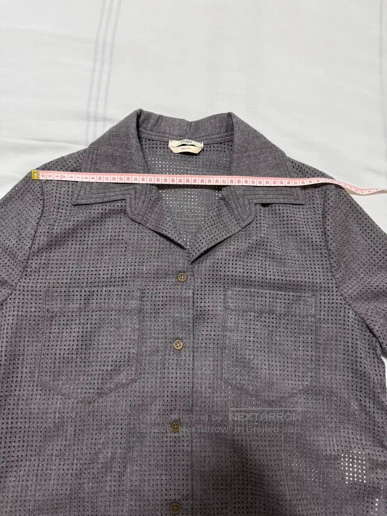 Fendi Fendi Wool short-sleeve, 100% wool, short-sleeve polo shir Size US XXS / EU 40 - 3 Thumbnail