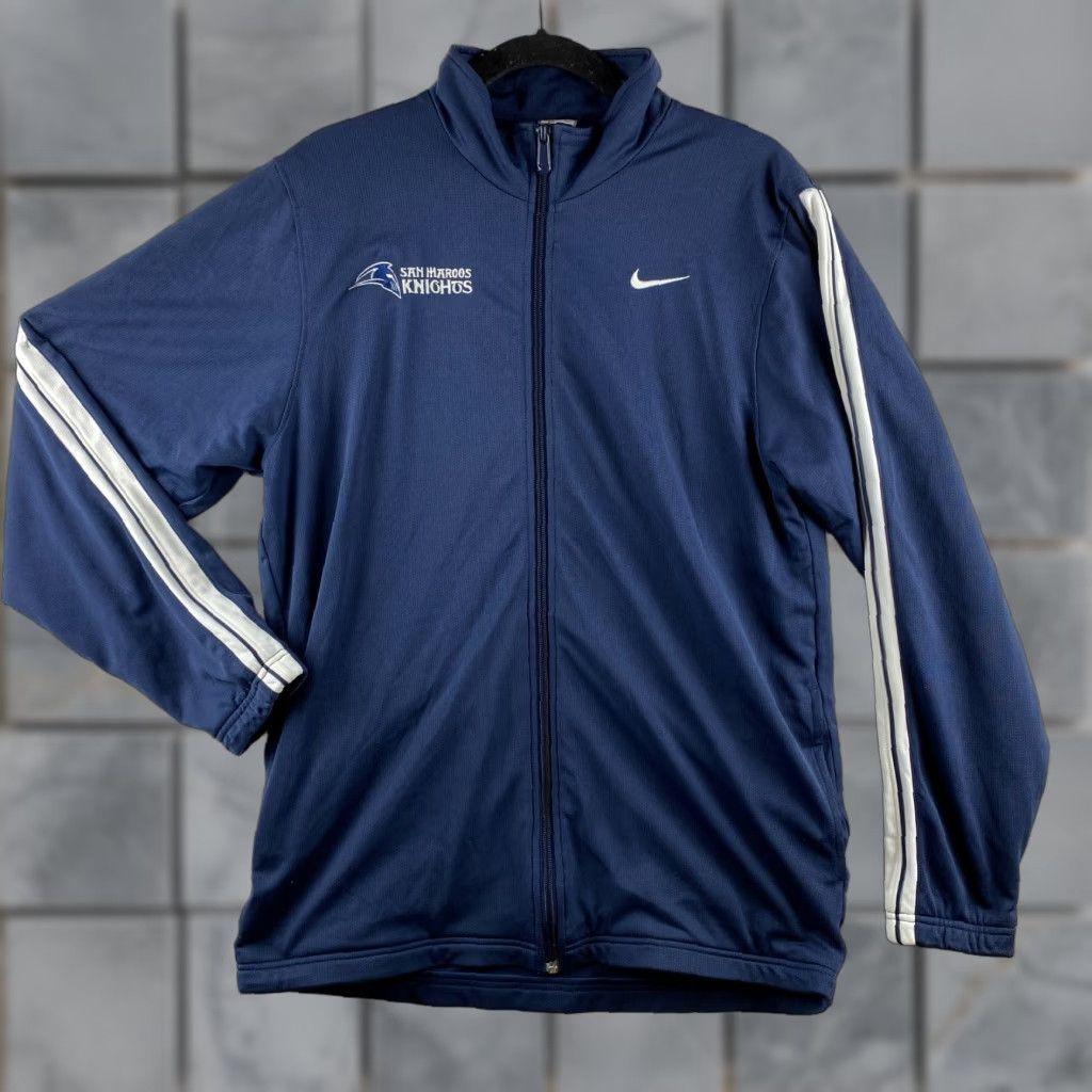 Nike Nike Track Jacket Mens M Blue Full Zip Long Sleeve San Marcos Knights Size US M / EU 48-50 / 2 - 1 Thumbnail
