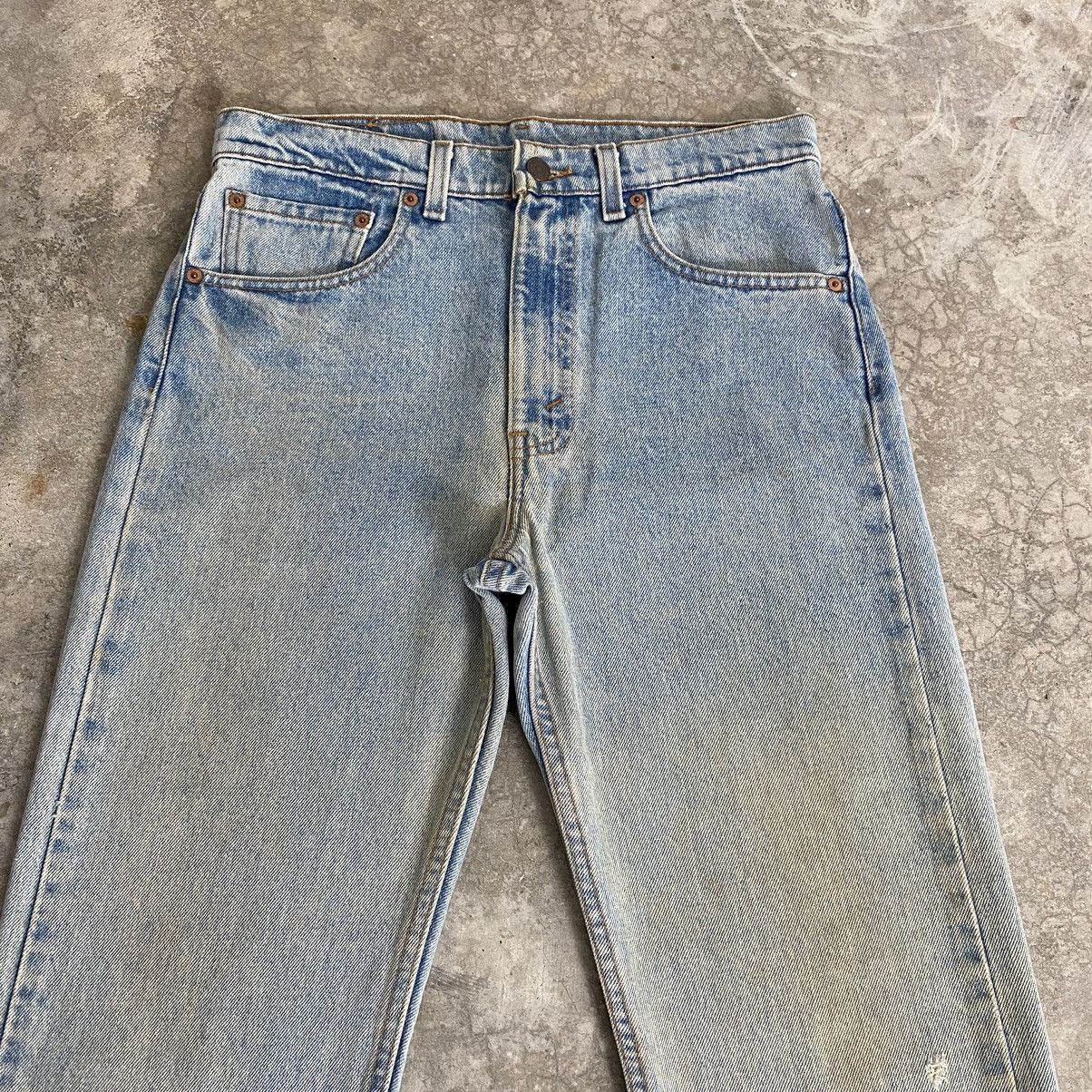 Levi's VTG 1996 Levis 505 Straight Leg Dirt Washed Blue Jeans Size US 31 - 4 Thumbnail