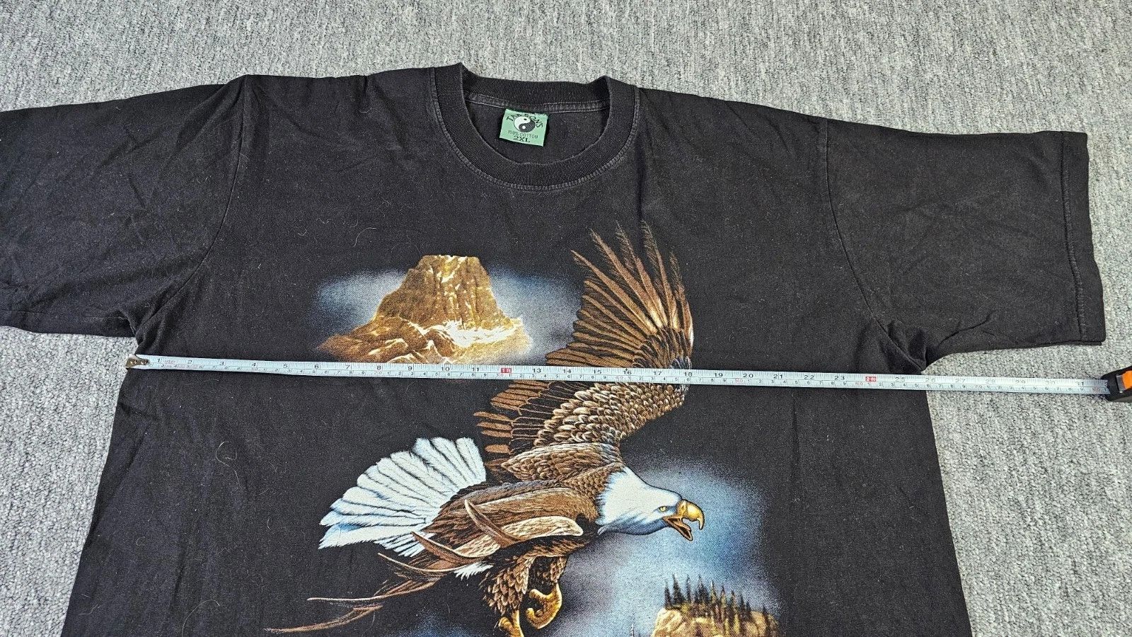 Other Vintage 90s Eagle Canyon Double Sided Graphic Tee Black 2XL Size US L / EU 52-54 / 3 - 9 Thumbnail