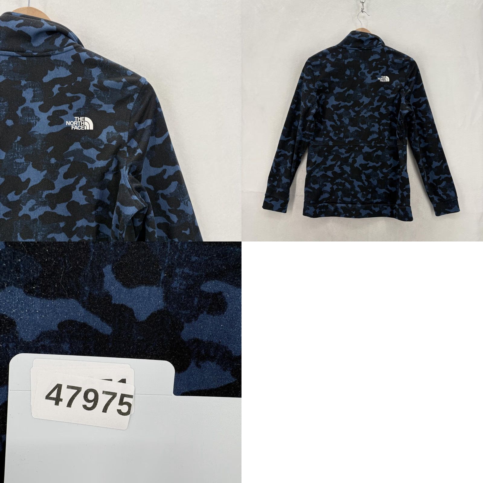 The North Face The North Face Fleece Jacket Womens Medium Blue Camo Full Zip Hiking Trail Camp Size M / US 6-8 / IT 42-44 - 9 Thumbnail