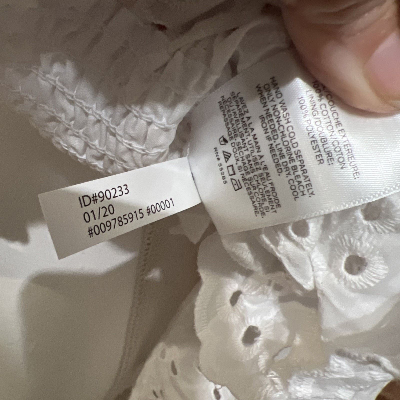 Express Express Women’s size L White OTS Ruffle Long Sleeve Top NWT Size L / US 10 / IT 46 - 5 Thumbnail