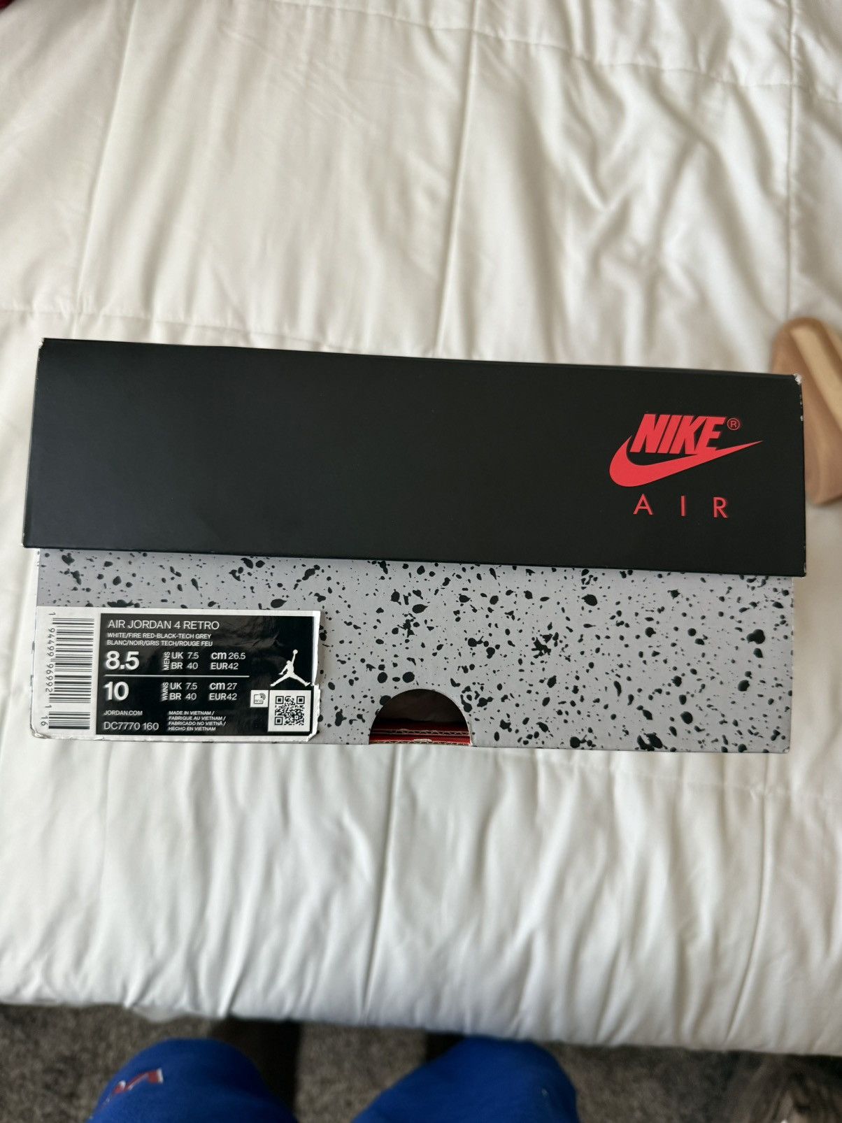 Jordan Brand Air Jordan 4 Retro Fire Red Size 8.5 Men Size US 8.5 / EU 41-42 - 6 Thumbnail