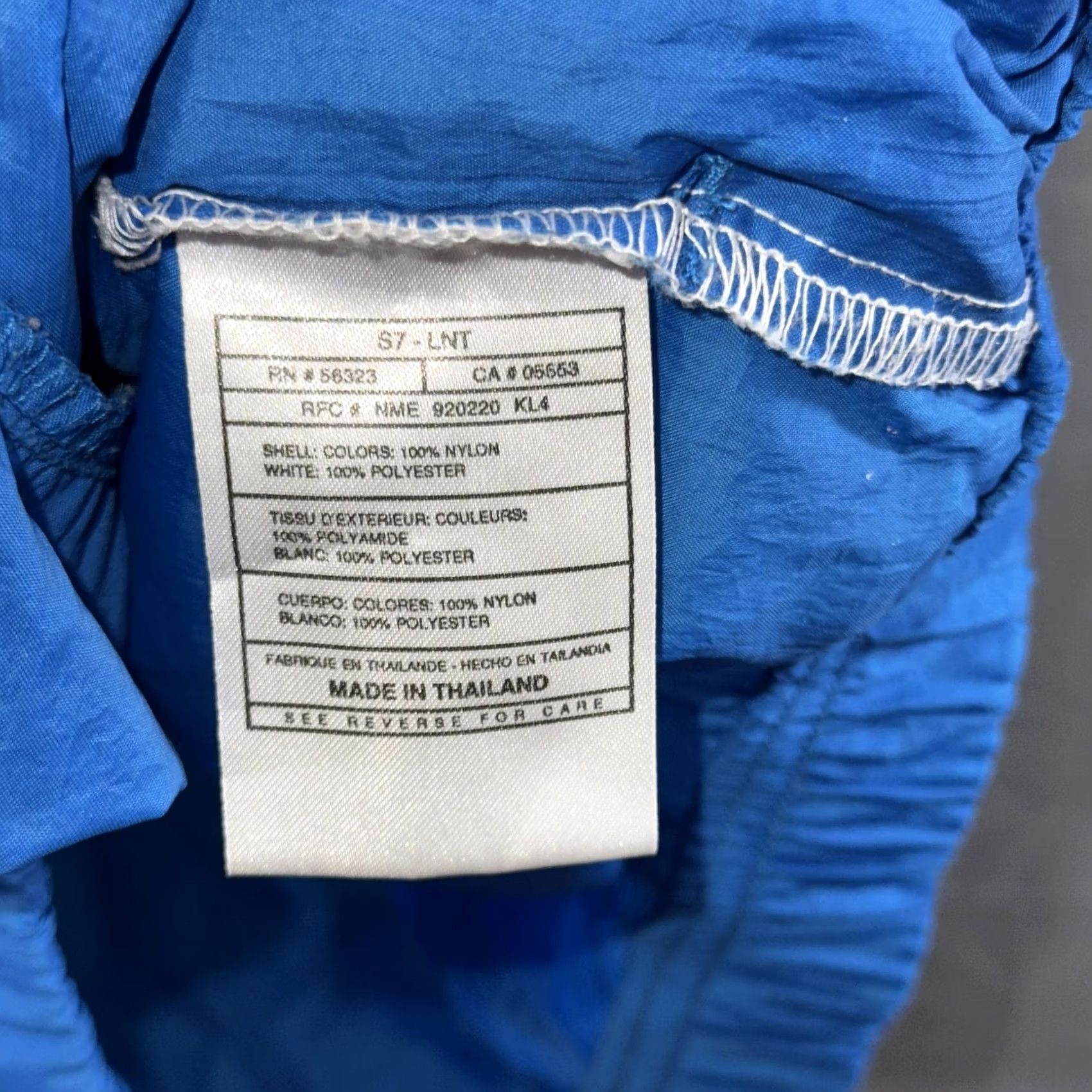 Nike VINTAGE Nike Windbreaker Jacket Mens Large Blue White Full Zip 90s Swoosh Logo Size US L / EU 52-54 / 3 - 5 Thumbnail