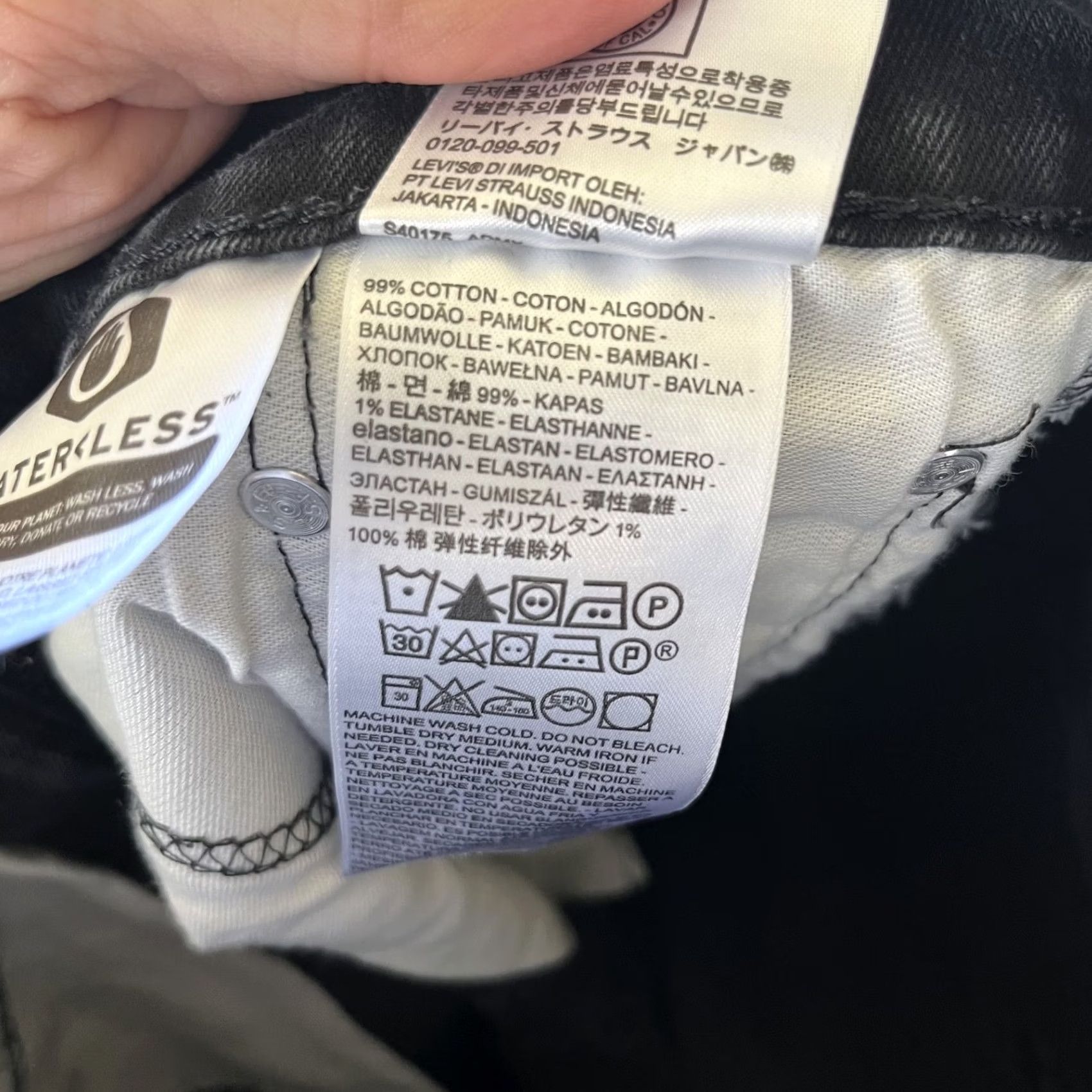 Levi's Levi's 514 Jeans Size 28x30 Black Denim Regular Straight 5-Pocket Design Men Size US 28 / EU 44 - 4 Thumbnail