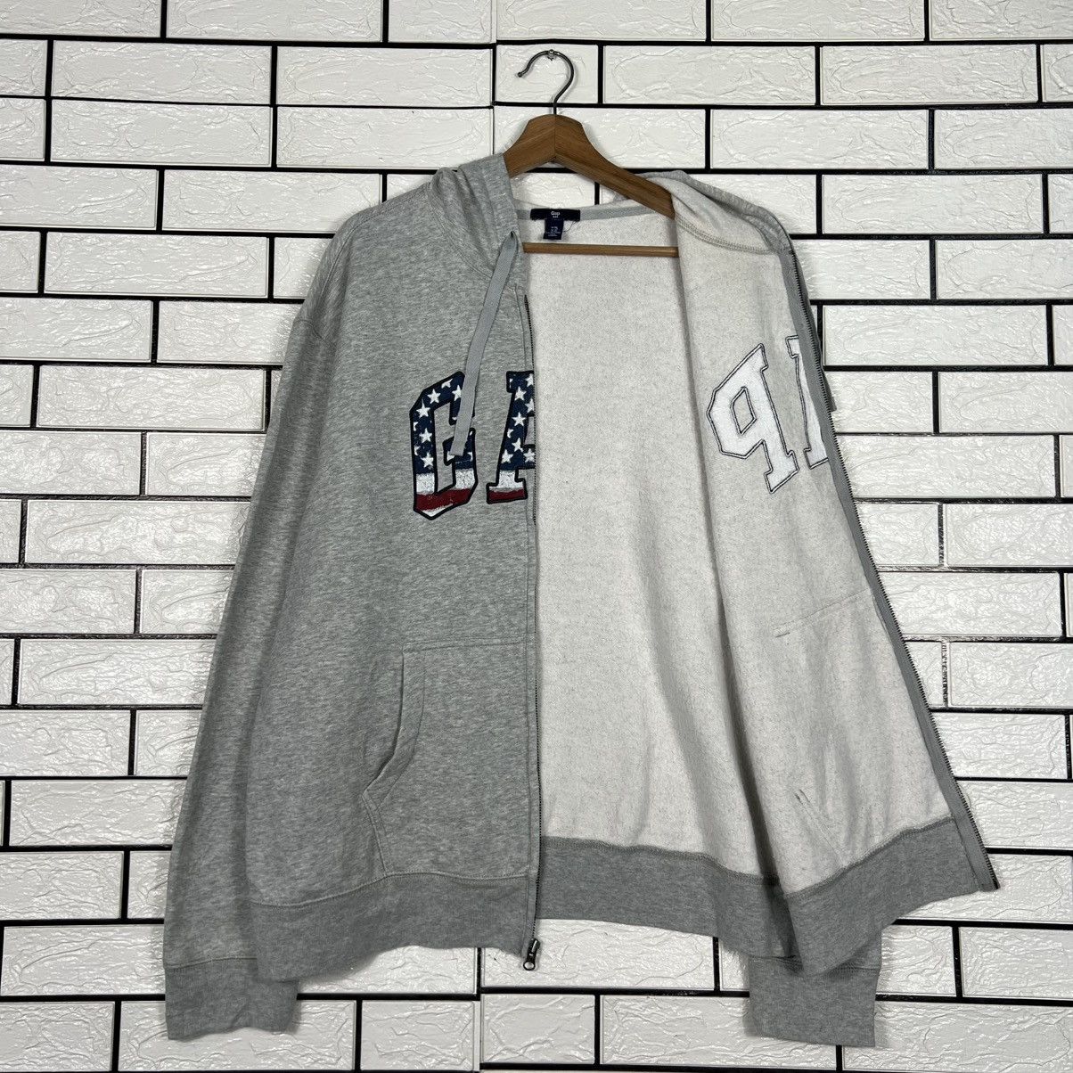 Gap GAP American Flag Big Logo Hoodie Sweatshirt #4309-C195 Size US XL / EU 56 / 4 - 8 Thumbnail