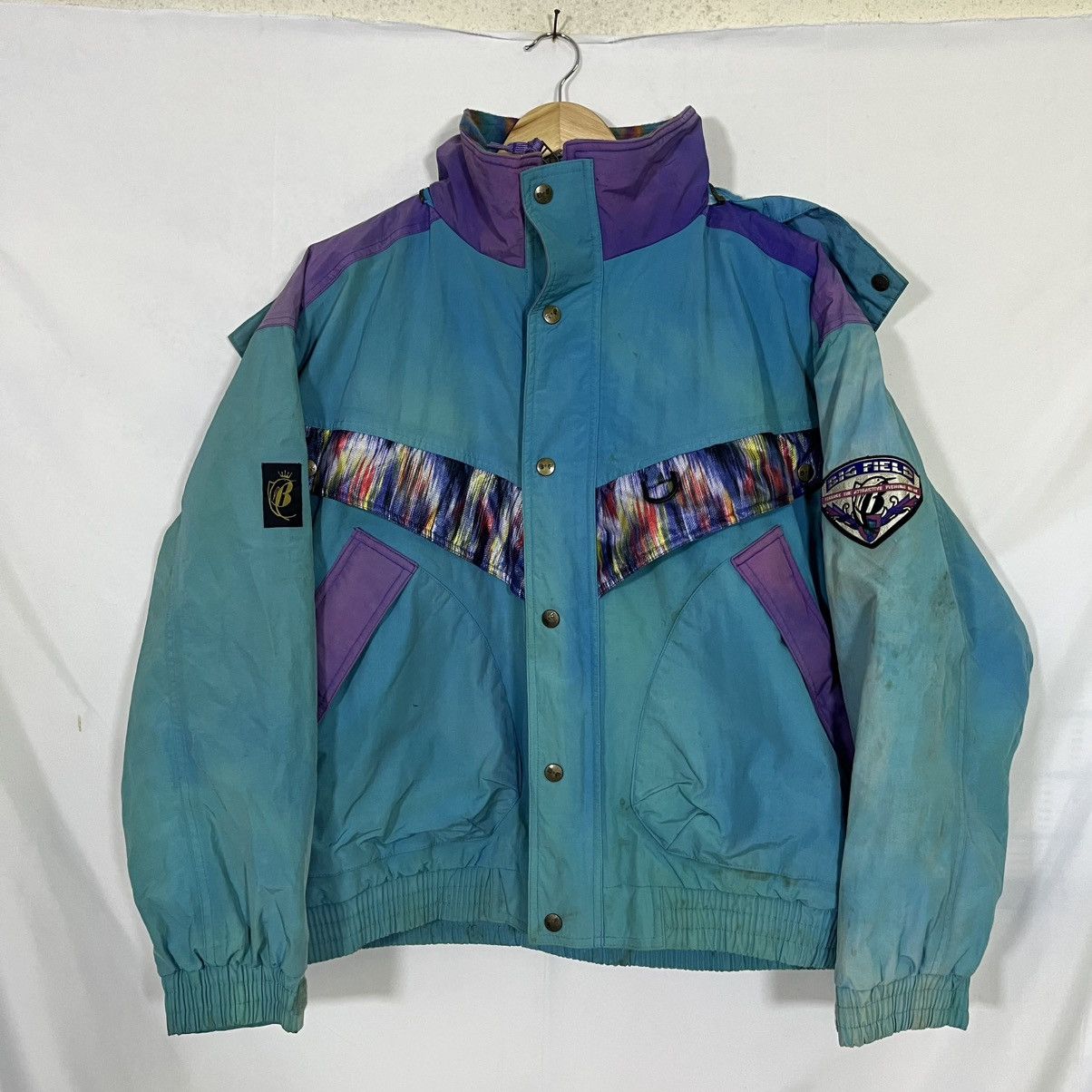 Sports Specialties VINTAGE BIG FIELD FISHING WEAR WOOL HOODED JACKET Size US L / EU 52-54 / 3 - 1 Thumbnail