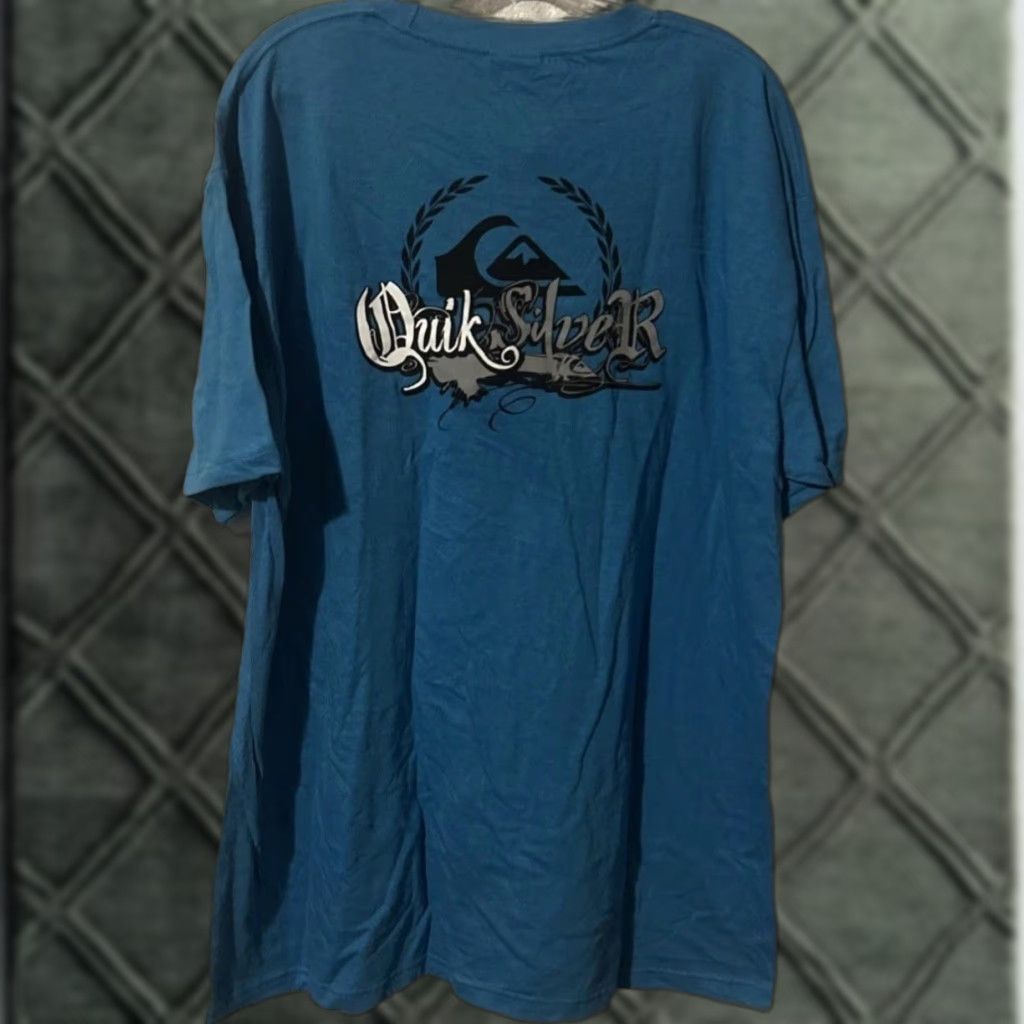 Quiksilver Quiksilver T-Shirt XL Blue 2-Sided Graphic 100% Cotton Crew Neck Mens NWT Vintage 1754 Size US XL / EU 56 / 4 - 1 Thumbnail