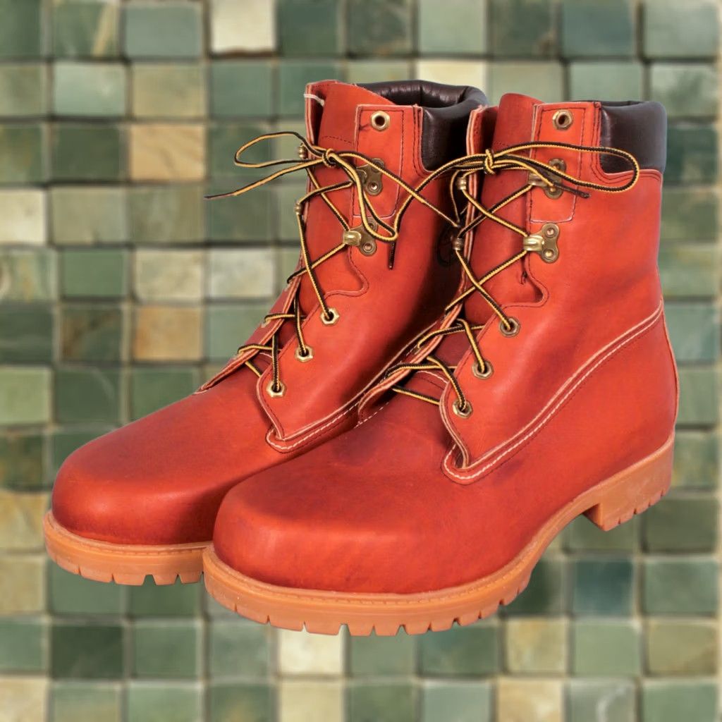 Vintage Herman Survivors Hunting Boots Mens VTG 1980s Leather 11.5 XW Brown Boots Outdoor Shoes Size US 12 / EU 45 - 1 Thumbnail