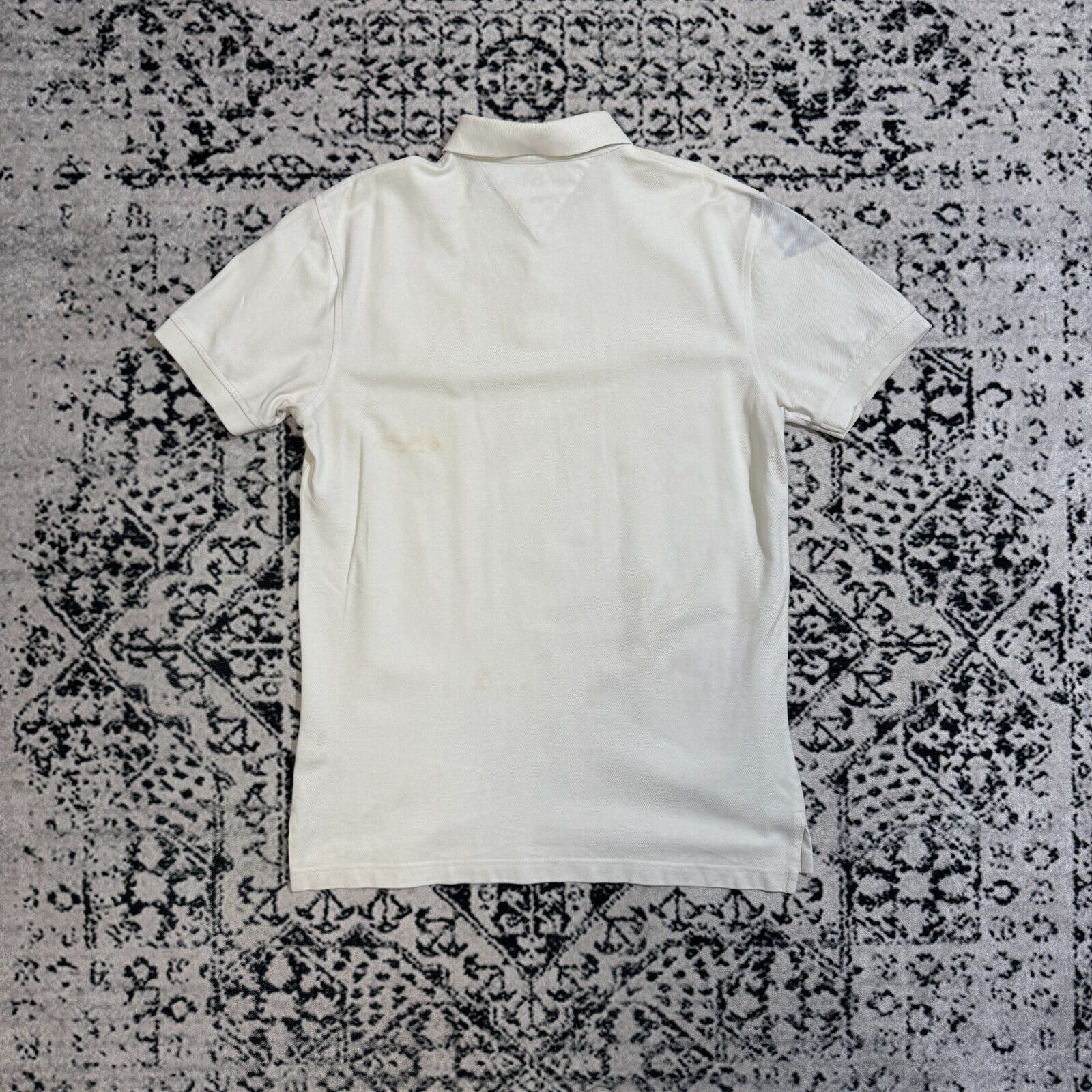 Tommy Hilfiger × Vintage Vintage Tommy Hilfiger White Cotton Polo Shirt Size L 90s Size US L / EU 52-54 / 3 - 7 Thumbnail