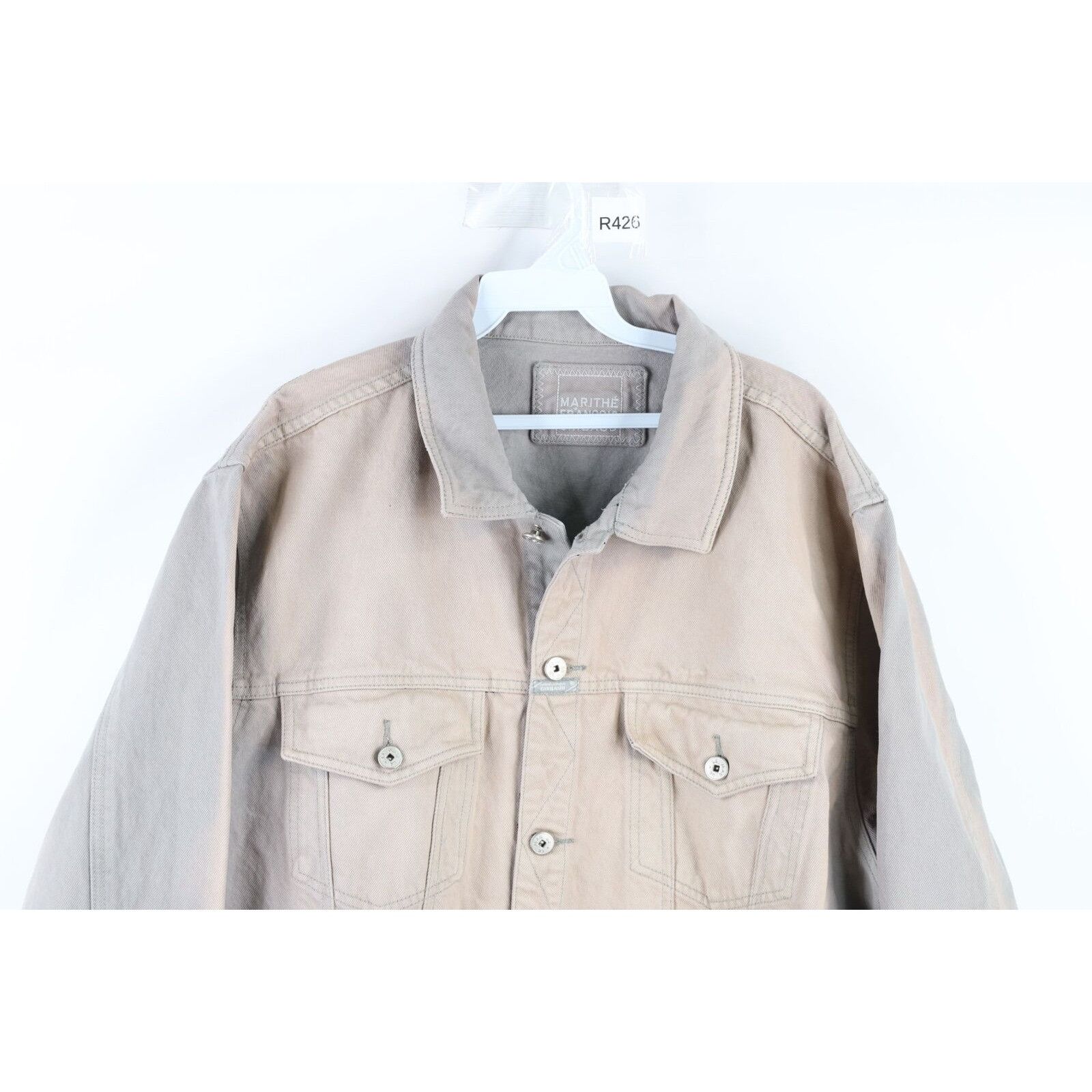 Marithe + Francois Girbaud Vintage 90s Marithe Francois Girbaud Denim Trucker Jacket Size US XL / EU 56 / 4 - 2 Thumbnail