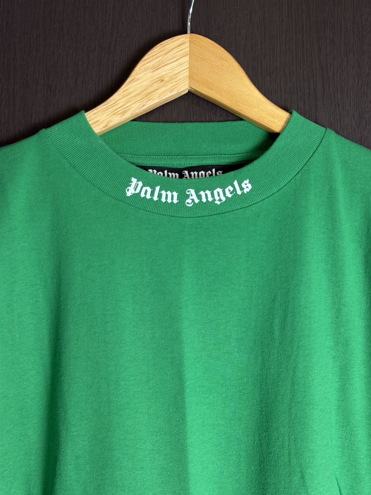 Palm Angels Palm Angels Forest Green Logo T-shirt *NEW* Size US XL / EU 56 / 4 - 3 Thumbnail