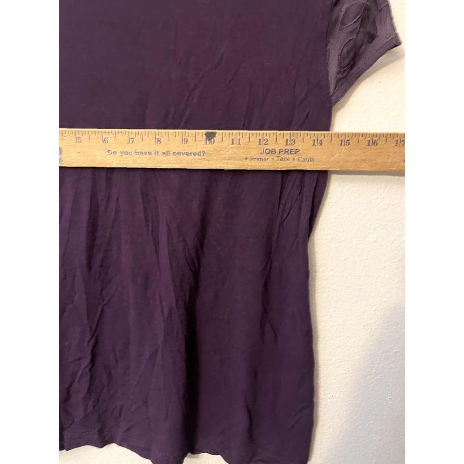 H&M H&M Basic T-Shirt Maroon Women M Casual Solid Lightweight All Seasons Regular Womens Size M / US 6-8 / IT 42-44 - 5 Thumbnail
