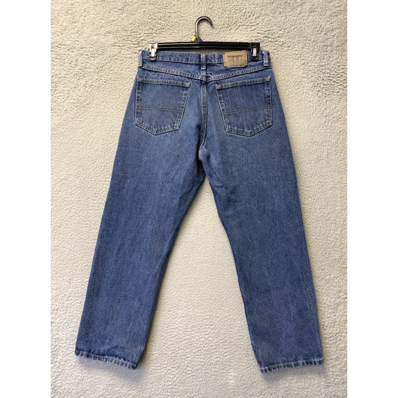 Wrangler VINTAGE Wrangler Jeans Mens 32x29 Straight Leg Denim 5-Pocket Zip Blue Cotton Workwear Classic Mens Size US 32 / EU 48 - 7 Thumbnail