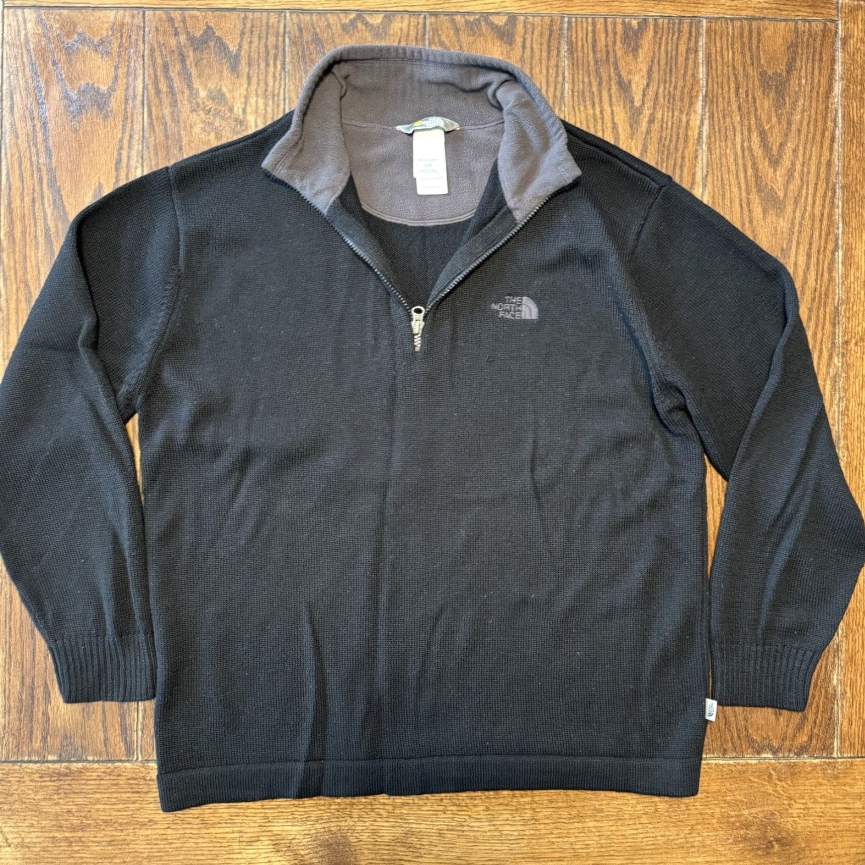 The North Face The North Face Sweater 1/4 Zip Pullover Men’s Large Black Wool Blend a5 Series Size US L / EU 52-54 / 3 - 2 Thumbnail