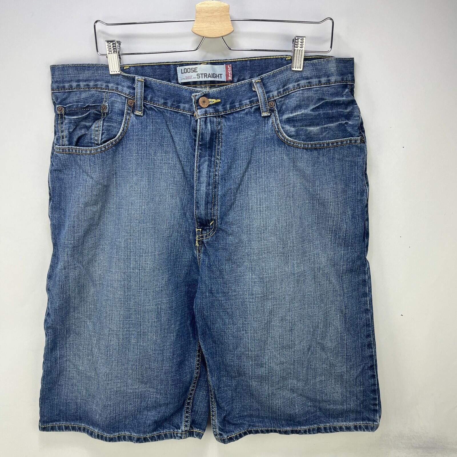 Levi's Vintage Levi's 569 Loose Straight Denim Jean Shorts W38 Size US 38 / EU 54 - 2 Thumbnail