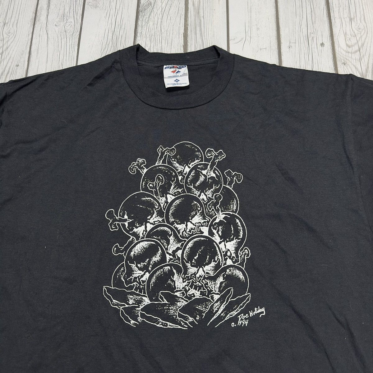 Jerzees × Vintage Vintage skull pile tee Size US XL / EU 56 / 4 - 3 Thumbnail