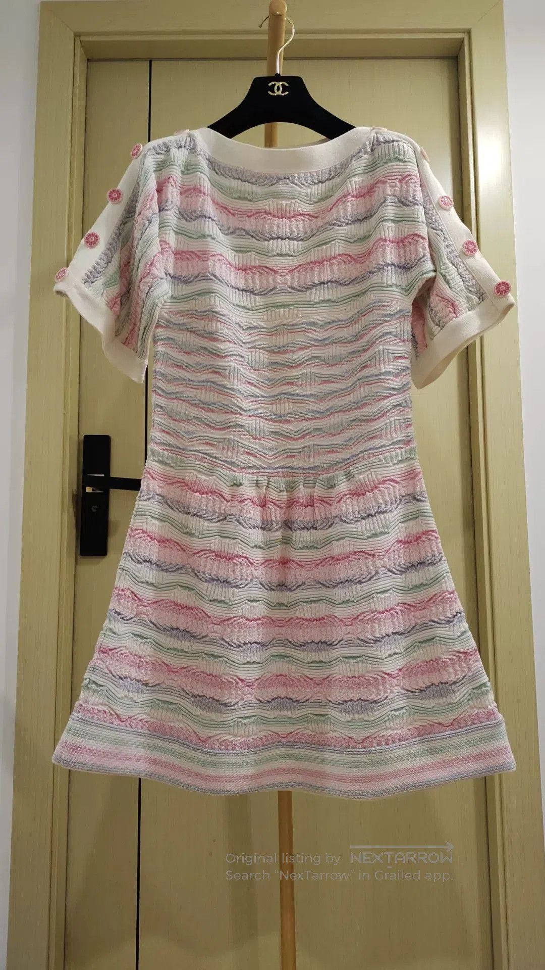 Chanel Chanel Rainbow Stripe Knit Dress. Size M / US 6-8 / IT 42-44 - 1 Thumbnail