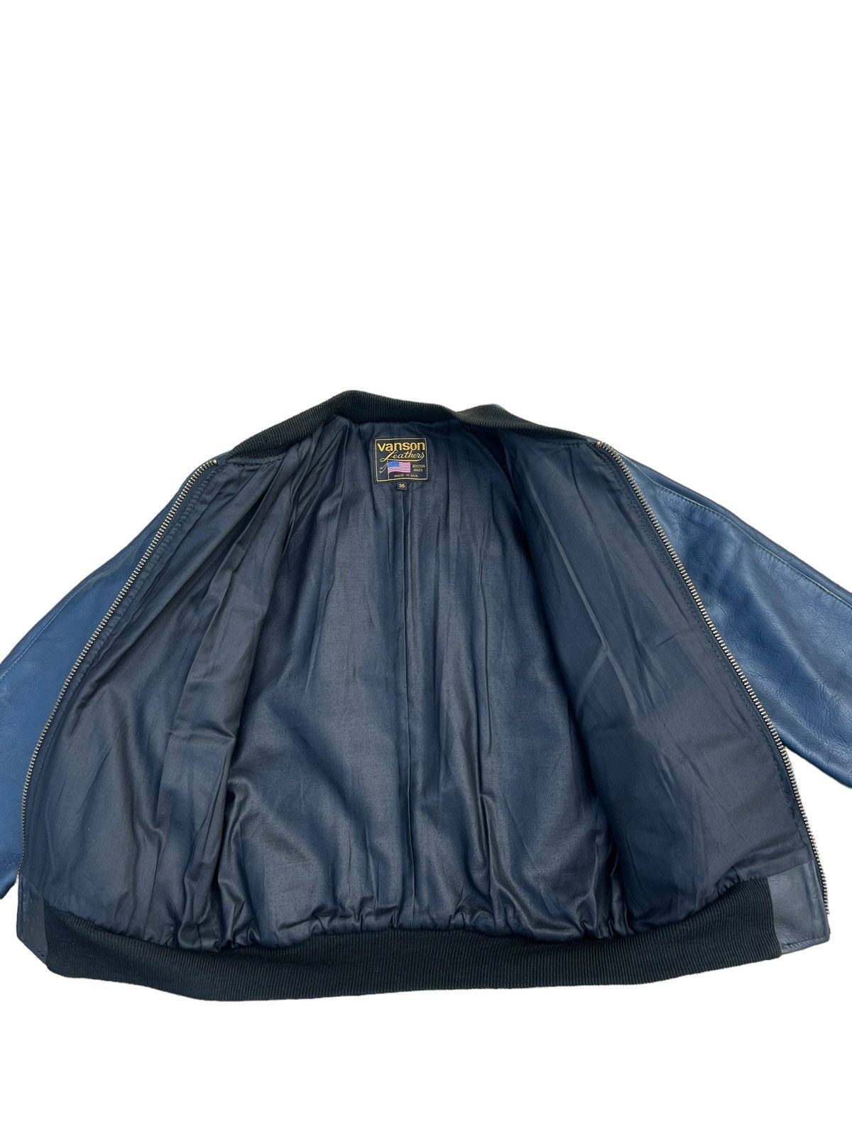 Vanson Leathers Vintage Vanson Leathers Distress Patina Leather Jacket Size US S / EU 44-46 / 1 - 12 Thumbnail