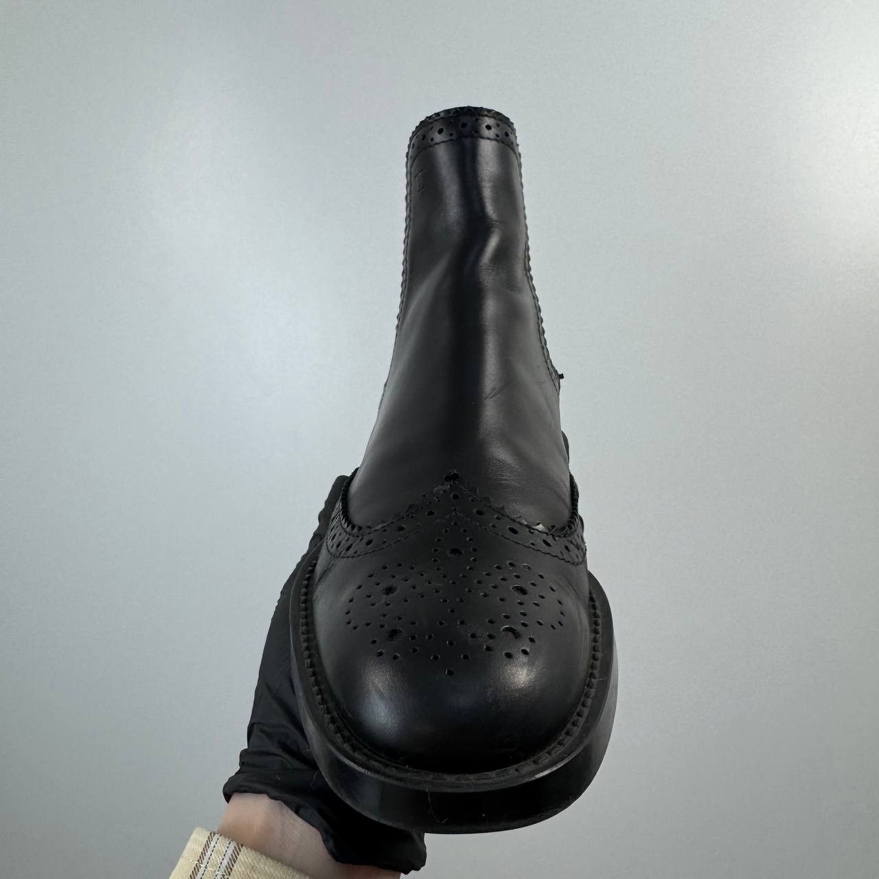 Tod's Tod’s Wingtip Chelsea Boots Black Leather Womens Size EU 36 Size US 6 / IT 36 - 4 Thumbnail