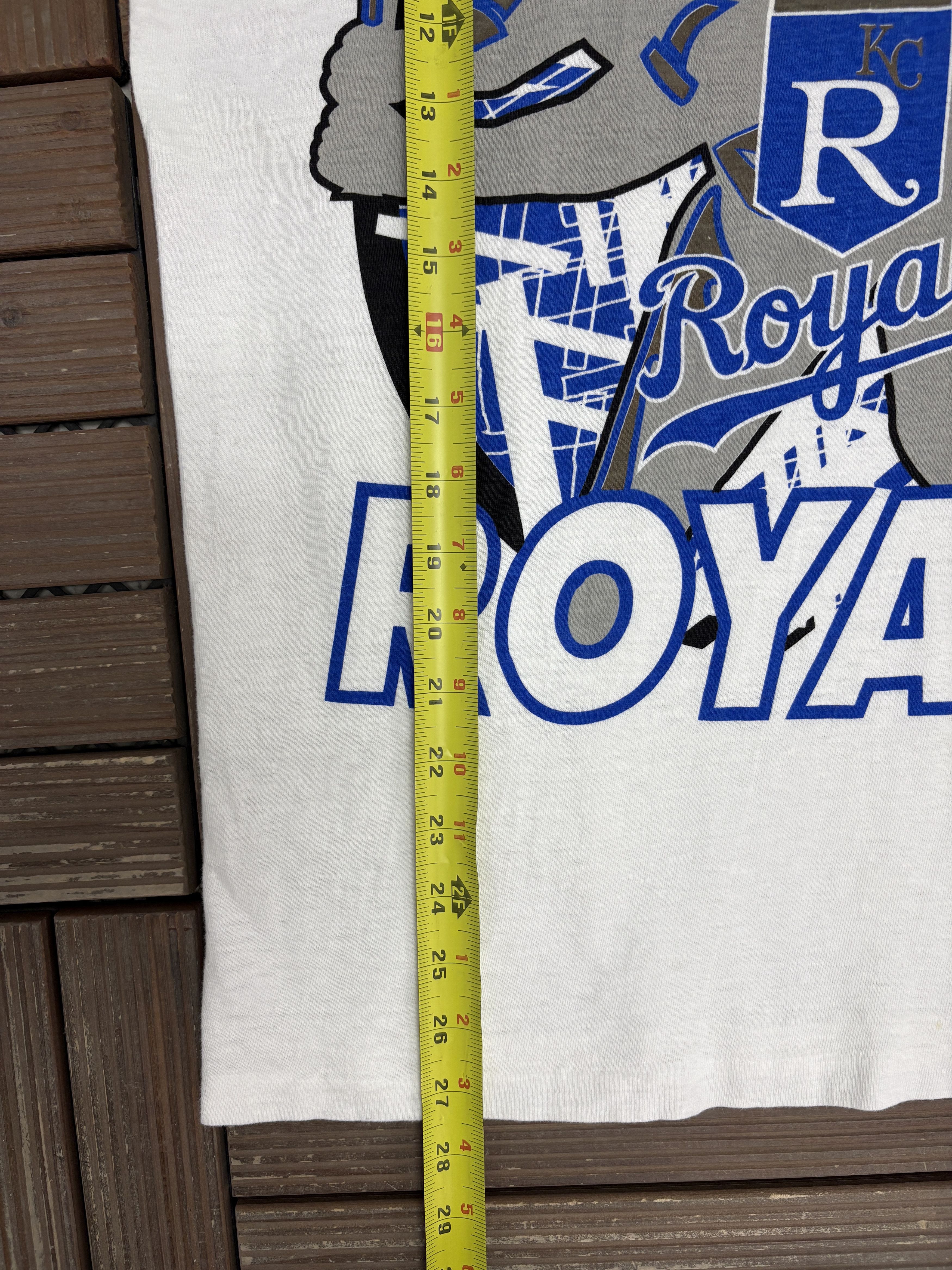 Vintage Kansas City Royals Vintage White T-Shirt Tee Size US XL / EU 56 / 4 - 8 Thumbnail