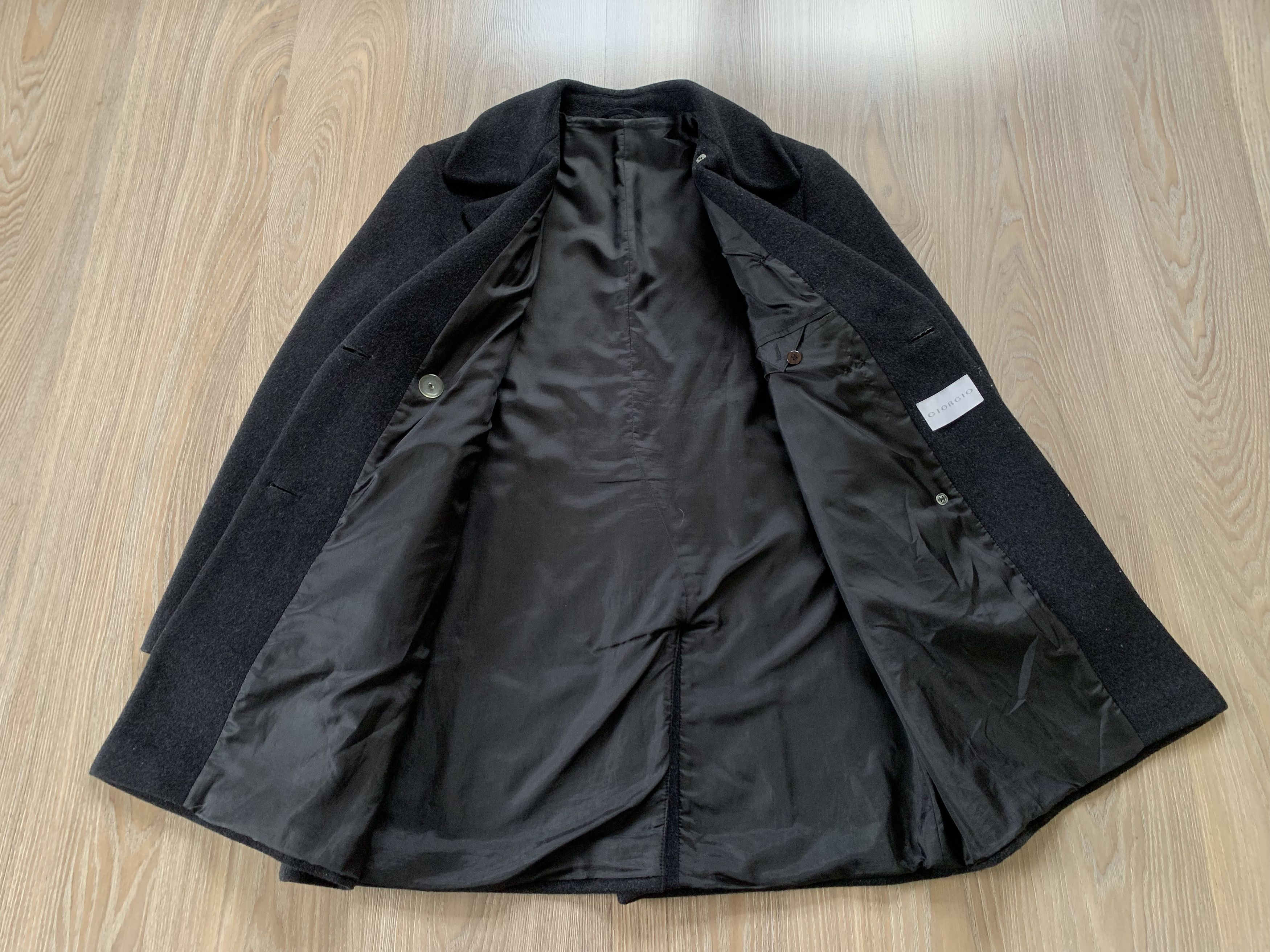 Other Giorgio Womens Black Heavy Wool Coat Size L / US 10 / IT 46 - 5 Thumbnail