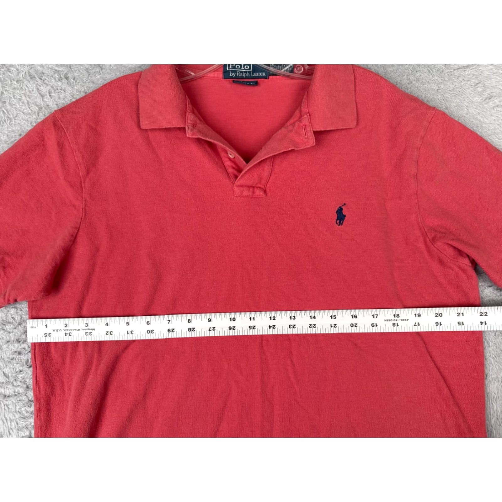 Ralph Lauren VINTAGE Ralph Lauren Polo Shirt Men XL Pink Slim Fit Polo Shirt Size US XL / EU 56 / 4 - 7 Thumbnail