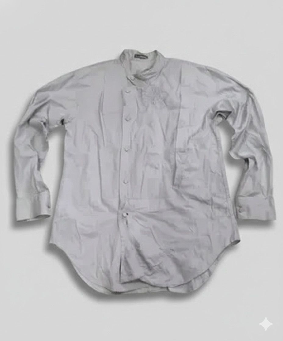 Issey Miyake Vintage 80's Issey Miyake Asymmetrical Button Shirt Archival Size US S / EU 44-46 / 1 - 1 Thumbnail