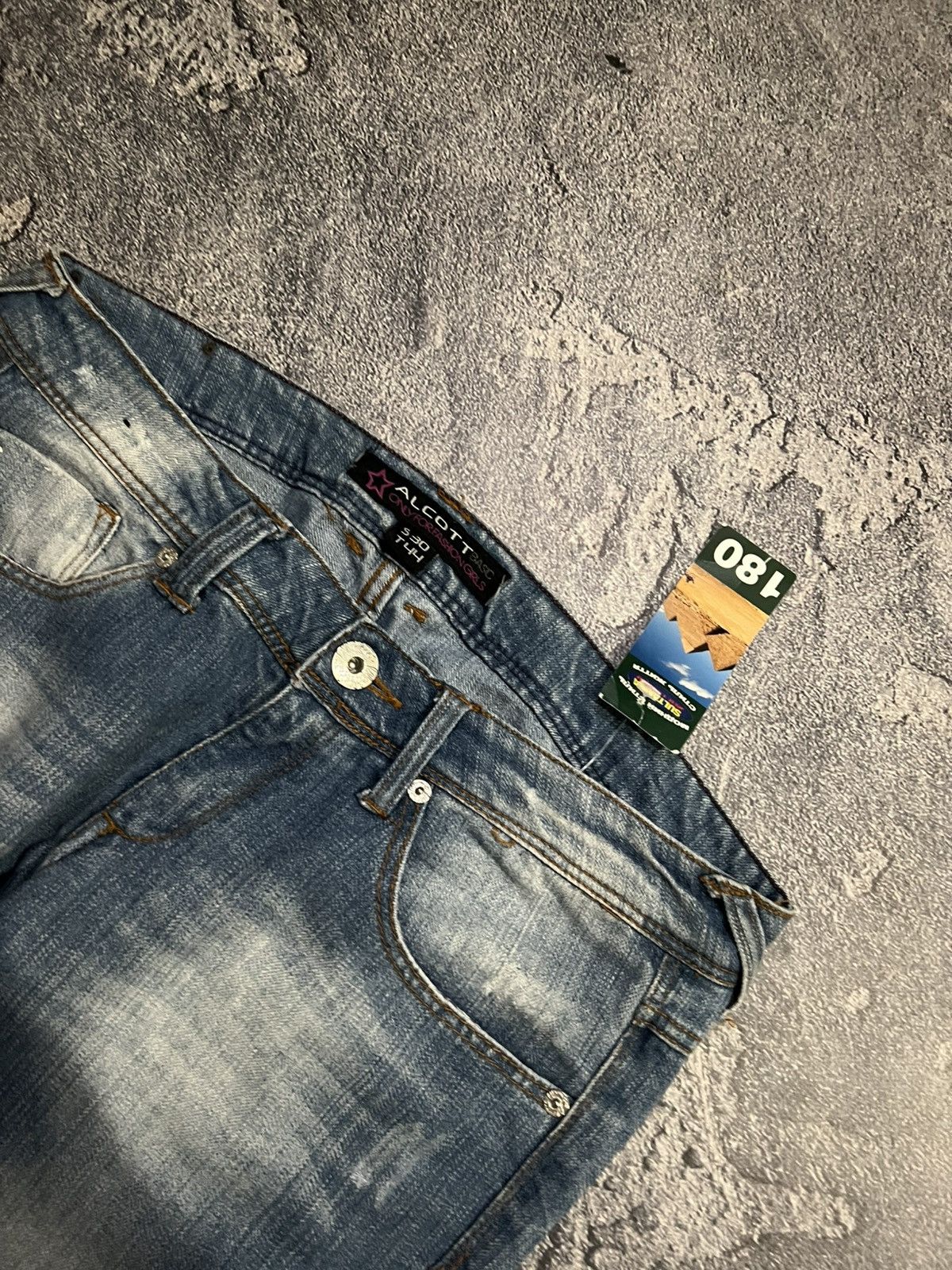 Japanese Brand Destroyed Archival Swag Slim Jean — Number Nine Style Size US 33 - 6 Thumbnail