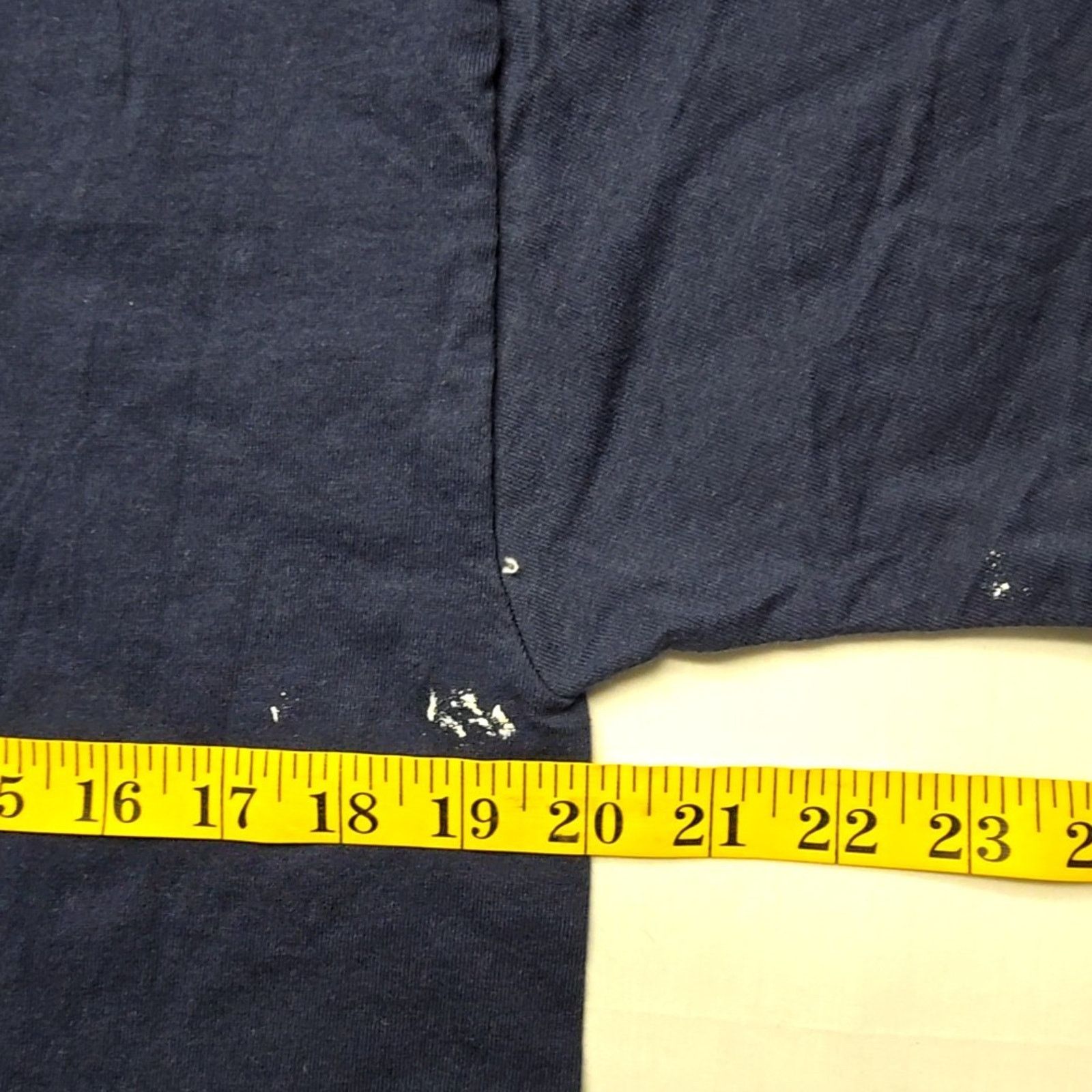 Jerzees Vintage Blank Misprint Shirt Blue Mens Medium Tee USA 90s Size US M / EU 48-50 / 2 - 6 Thumbnail