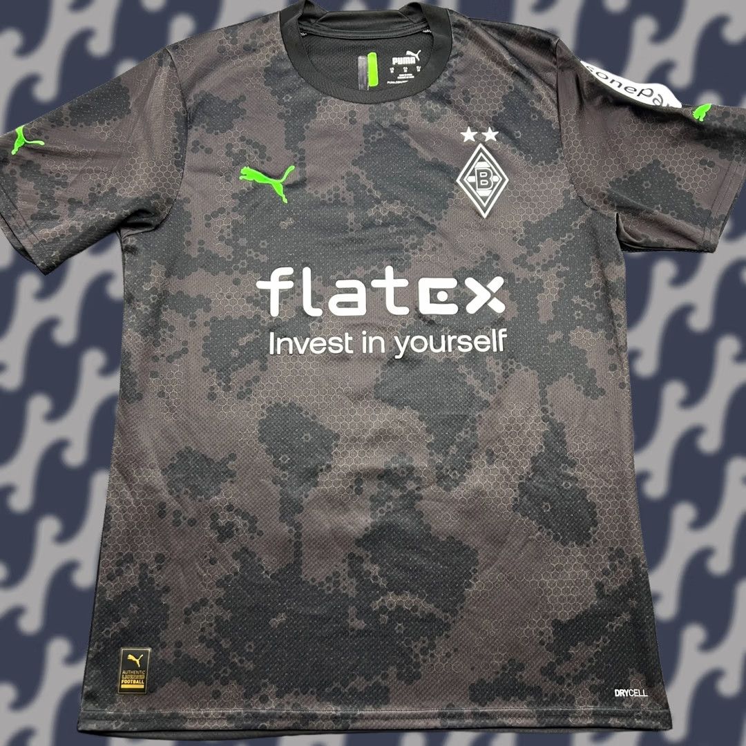 Puma PUMA Borussia Mönchengladbach 2022 2023 Third Football Jersey Medium Soccer Shirt Mens Multicolor Moisture Wicking Quick Dry Fan Gear Size US M / EU 48-50 / 2 - 1 Thumbnail