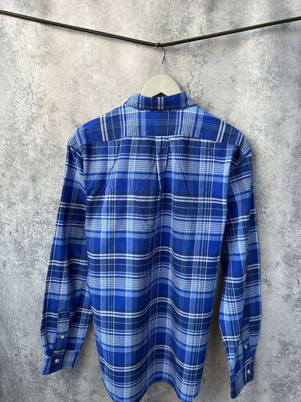Ralph Lauren Ralph Lauren Plaid Shirt Luxury Blue Button Up Real Logo Size US XL / EU 56 / 4 - 10 Thumbnail