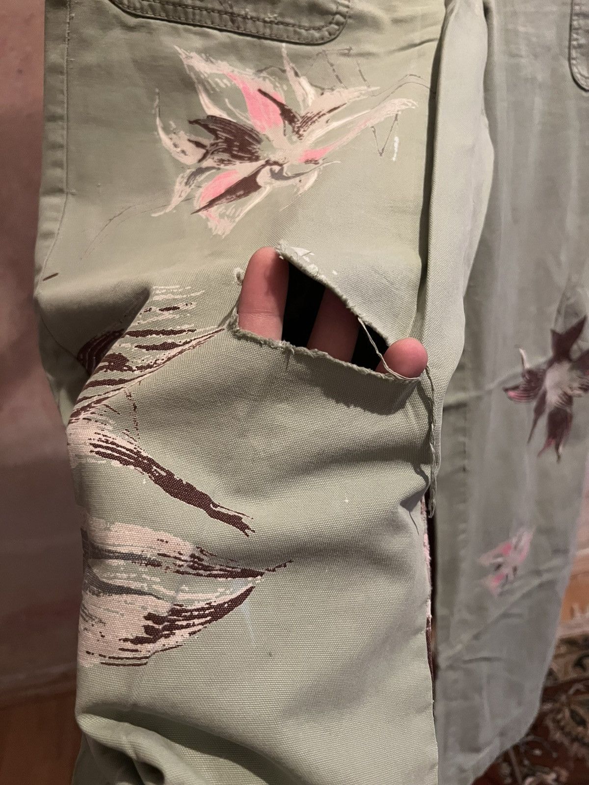 Kenzo Flared distressed pants Size 28" / US 6 / IT 42 - 3 Thumbnail