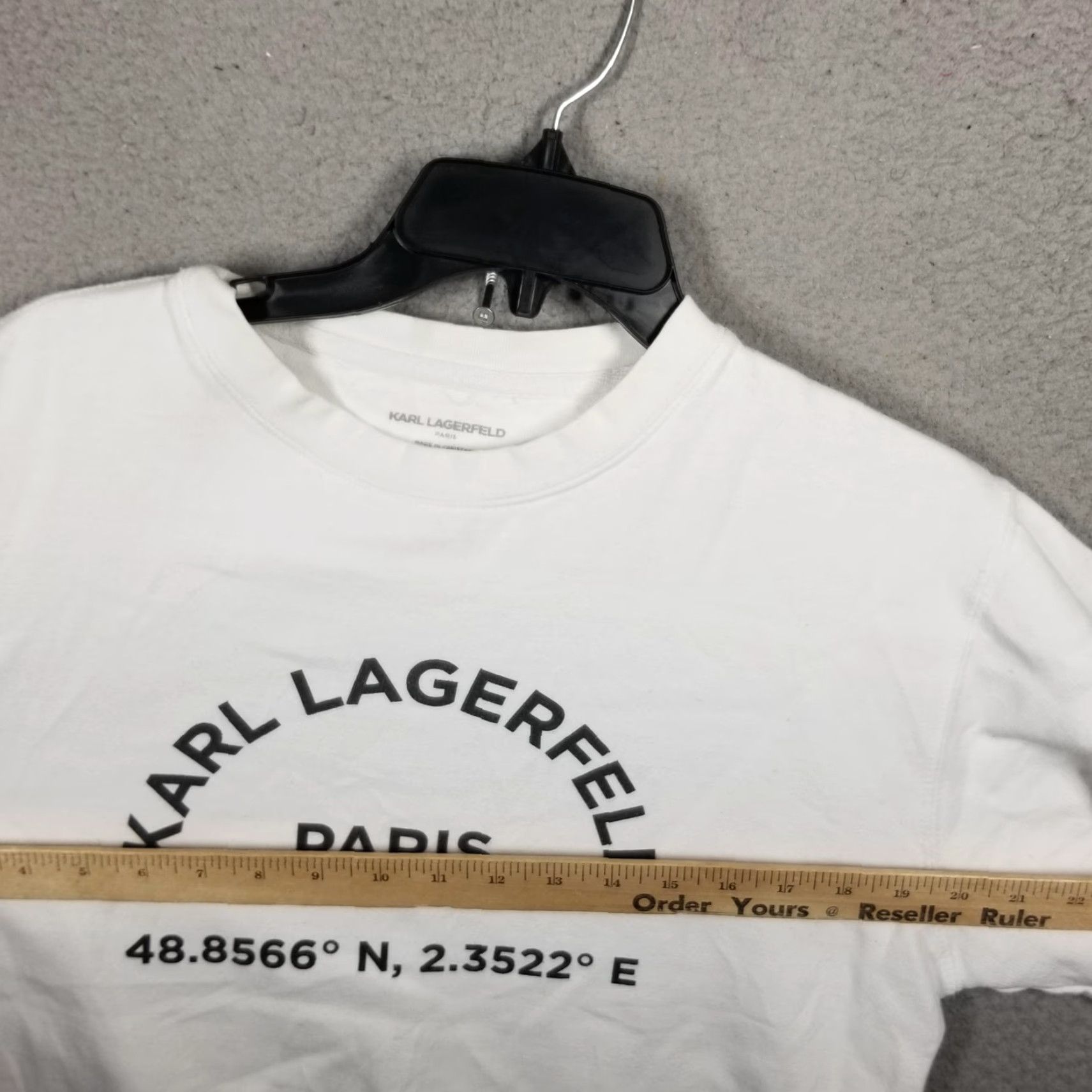 Karl Lagerfeld Karl Lagerfeld Paris Sweatshirt Mens Small White Crewneck Pullover Logo Graphic Size US S / EU 44-46 / 1 - 7 Thumbnail