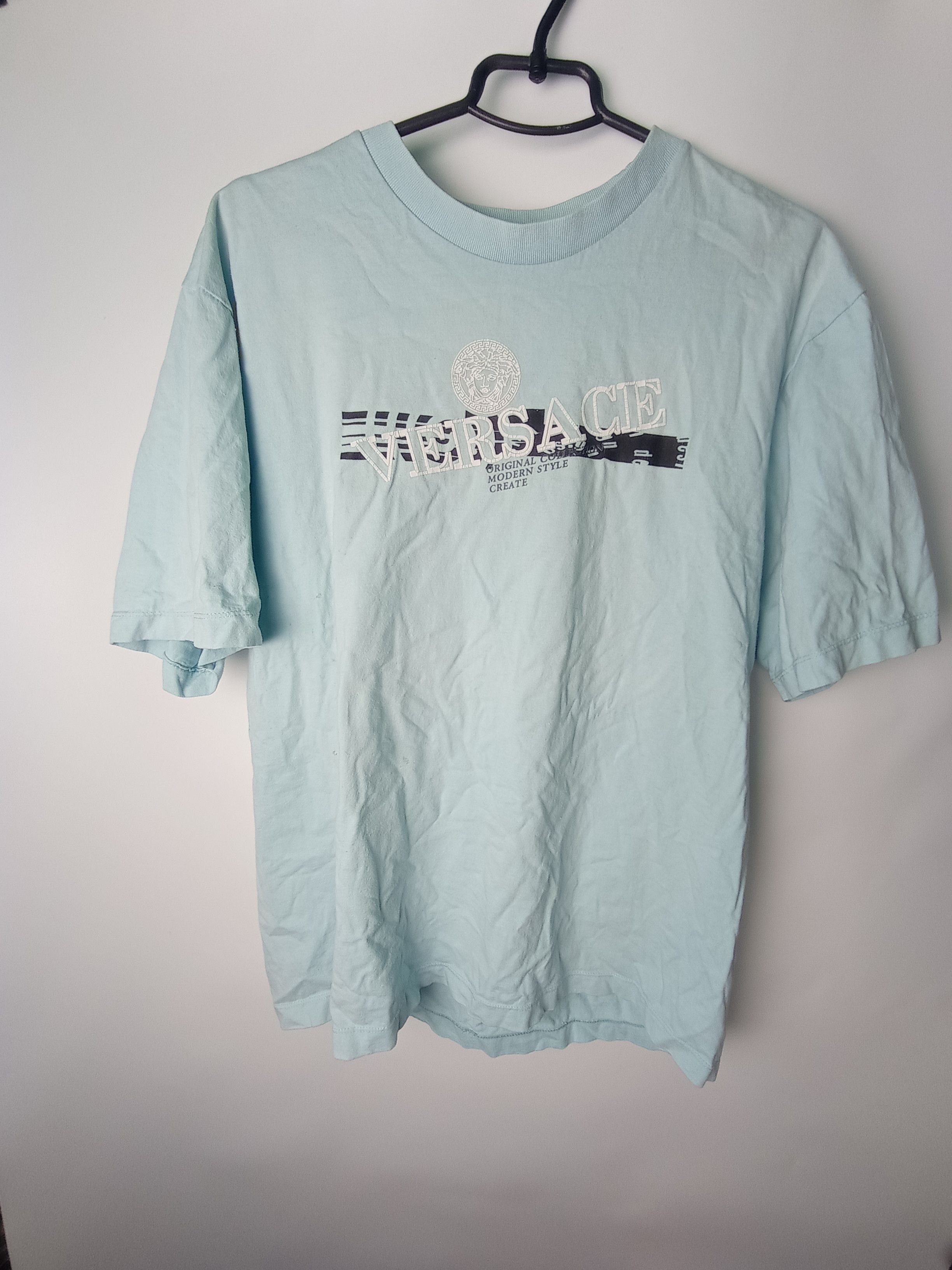Versace × Vintage Vintage streetwear sportswear Y2K luxury Versace T-shirt Size US XL / EU 56 / 4 - 1 Thumbnail