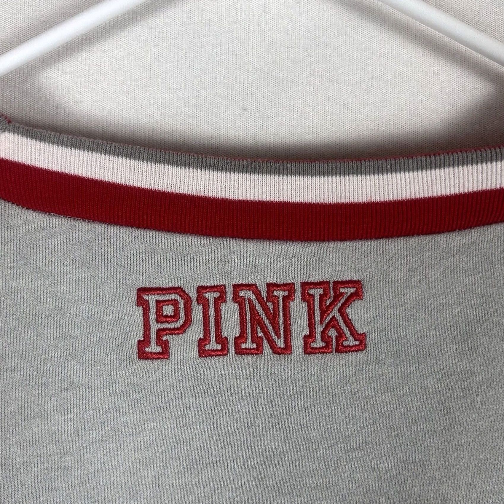 Pinko PINK Sweatshirt Women's Victoria's Secret Wisconsin Badgers NCAA Crew Neck Pullover Size S Gray/Jersey? Size S / US 4 / IT 40 - 5 Thumbnail