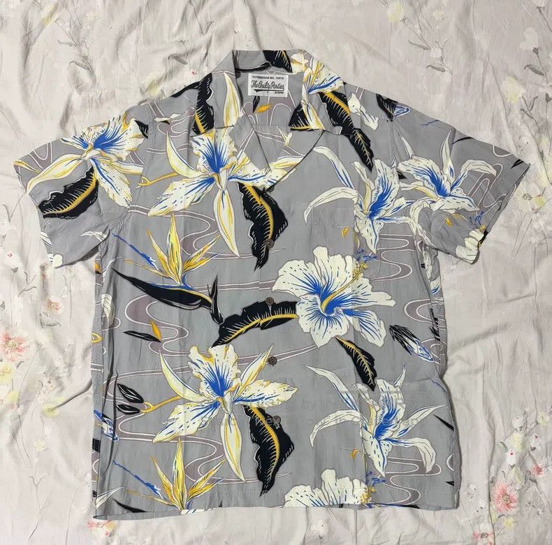Wacko Maria Wacko Maria 19ss Lily Short Sleeve Hawaiian Shirt T-Shirt Size US S / EU 44-46 / 1 - 1 Thumbnail