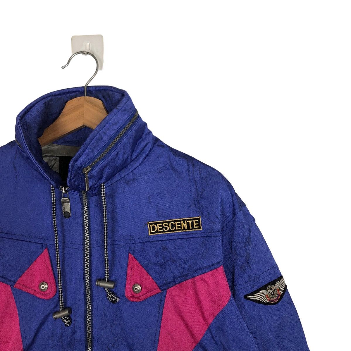 Japanese Brand VINTAGE CROPPED SKI JACKET DESCENTE RACING EQUIPMENT JAPAN Size US S / EU 44-46 / 1 - 5 Thumbnail