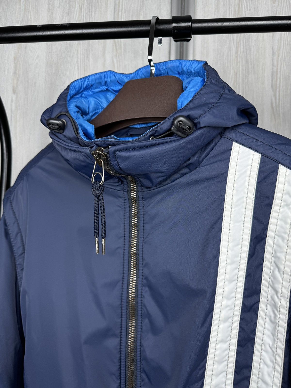JET SET Jet Set Blue Nylon striped insulated ski jacket Italy sz 2 Size US M / EU 48-50 / 2 - 10 Thumbnail