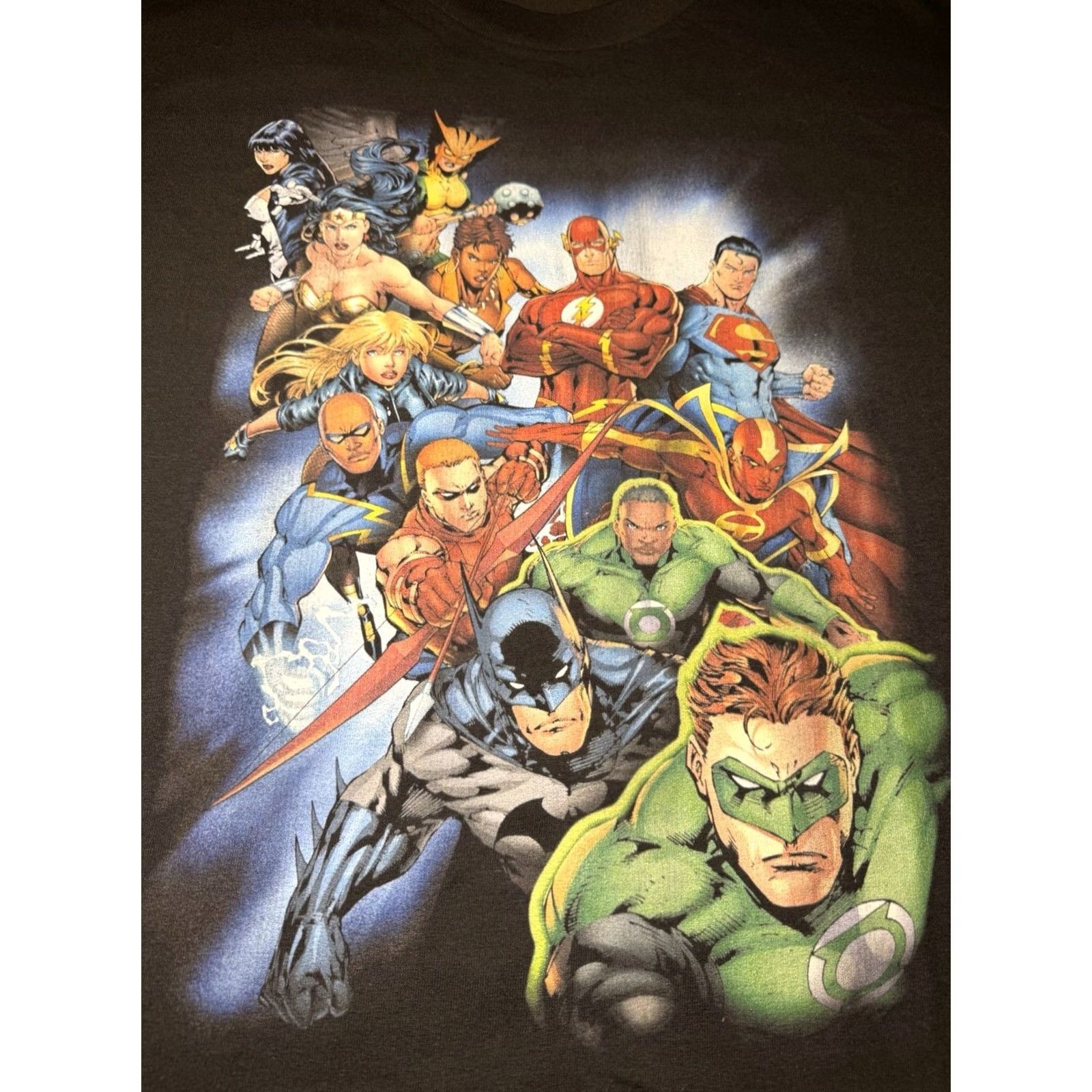 DC Comics Keywords: Uses the most important terms: "Vintage DC Justice League Shirt XL", "Black Cotton Graphic Batman Superman Wonder Woman. Size US XL / EU 56 / 4 - 2 Thumbnail