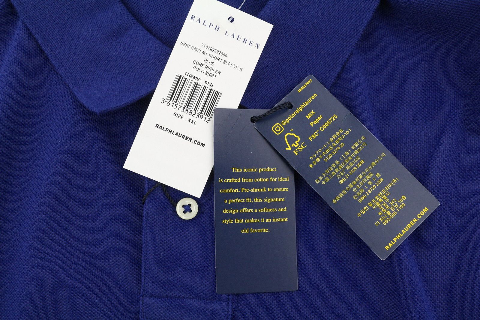 Ralph Lauren CUSTOM SLIM FIT 2XL Dark Embroidered Logo 87907 Size US XXL / EU 58 / 5 - 12 Thumbnail