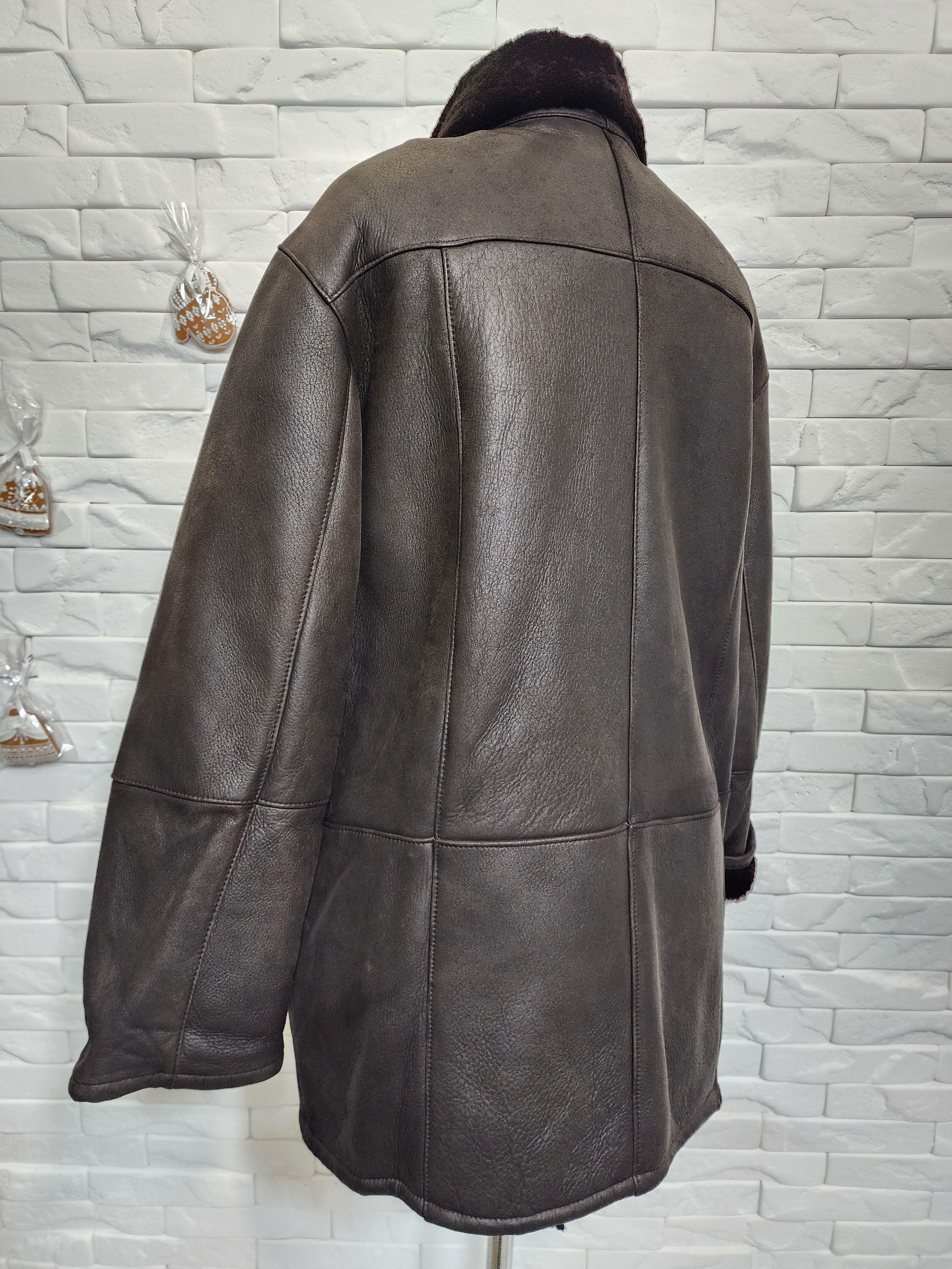 Furla Women's Brown Sheepskin Coat: Genuine Fur Size XXL / US 16-18 / IT 52-54 - 6 Thumbnail