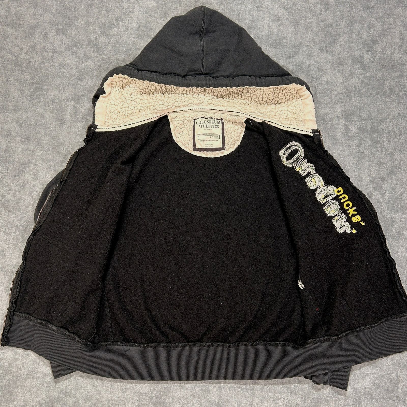 Colosseum Athletics Y2K Colosseum Athletics Oregon Ducks sherpa hood jacket wm L Size L / US 10 / IT 46 - 3 Thumbnail
