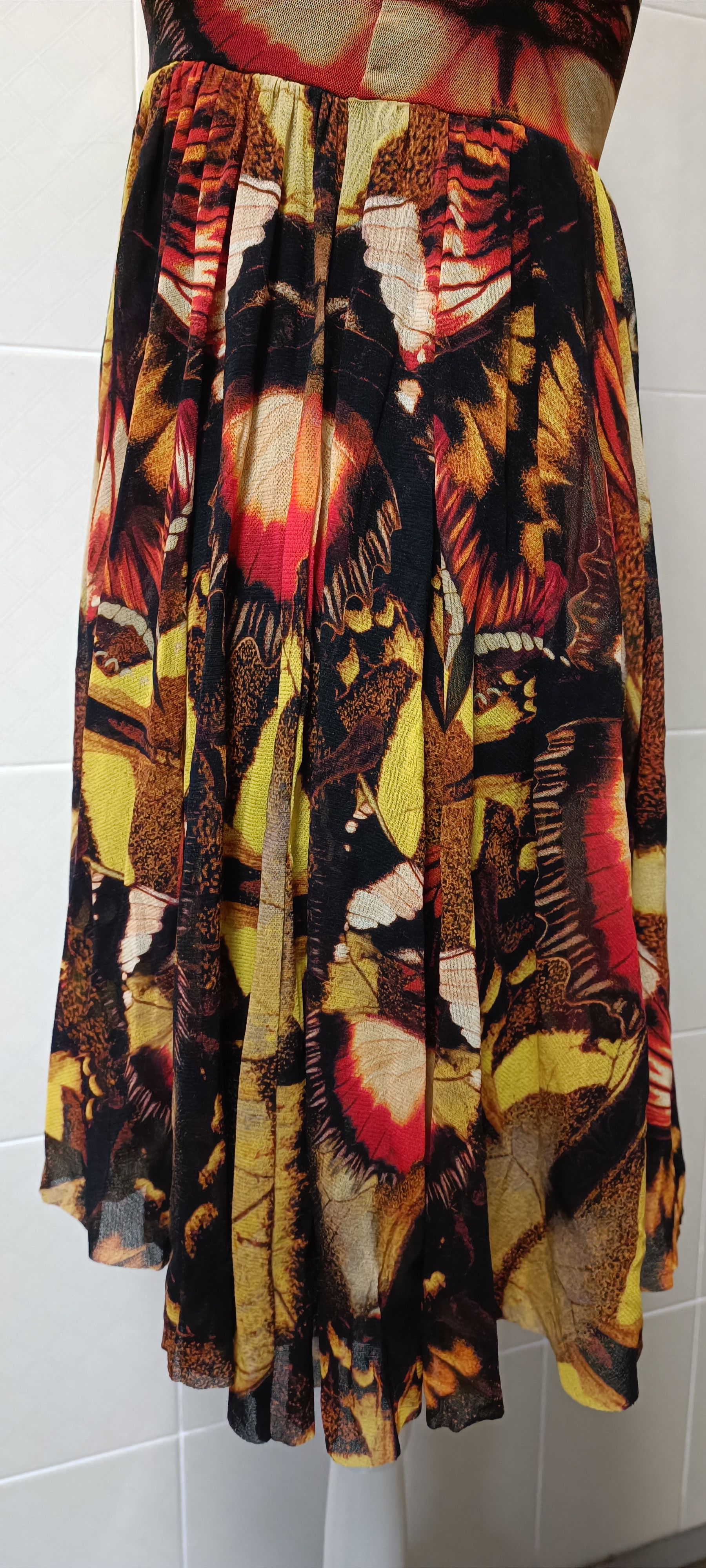 Jean Paul Gaultier 2000's - Butterflies MIDI dress Size S / US 4 / IT 40 - 10 Thumbnail