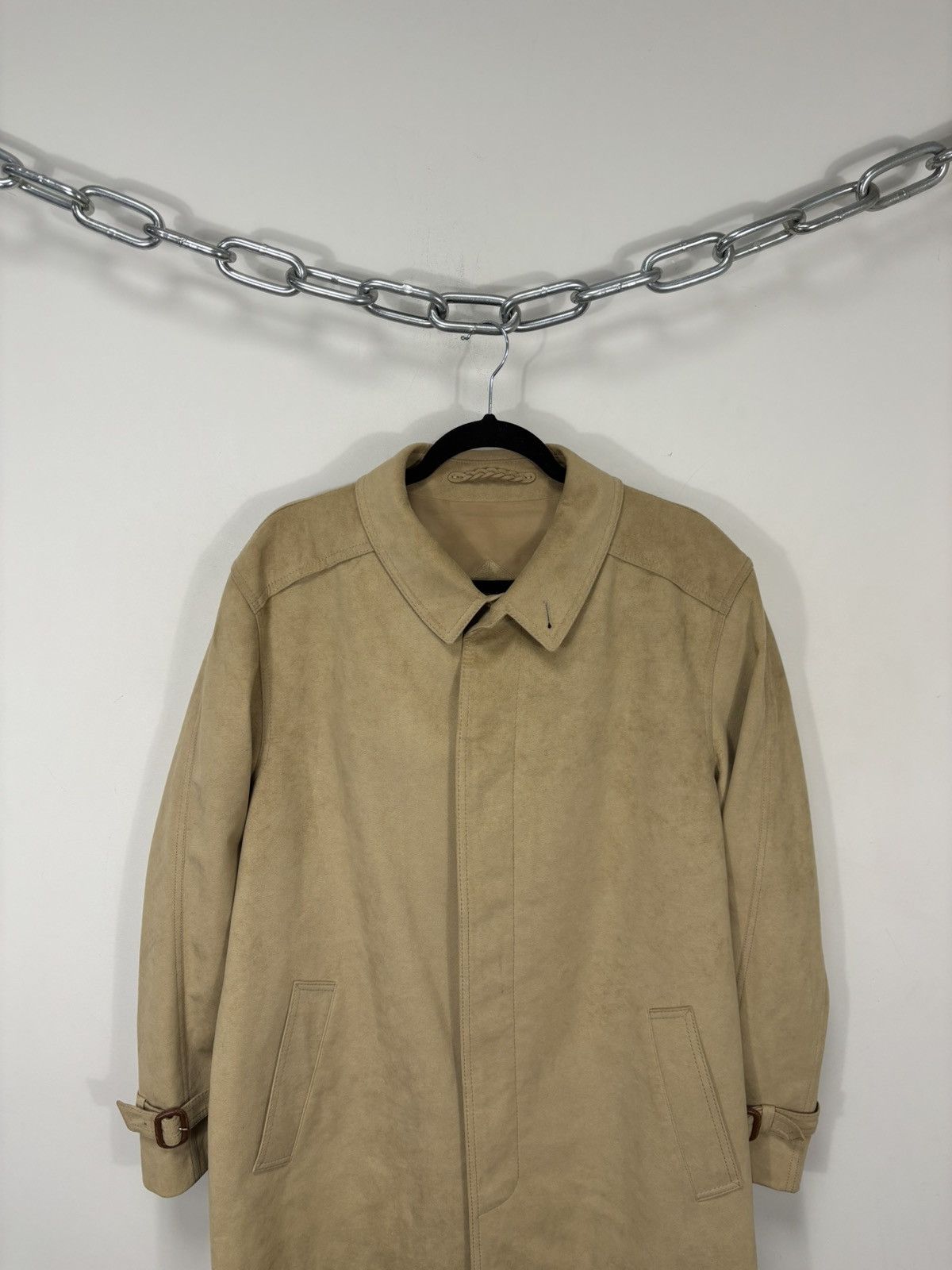Schneiders Schneiders Salzburg Men’s Camel Alcantara Belted Long Coat Size US L / EU 52-54 / 3 - 4 Thumbnail