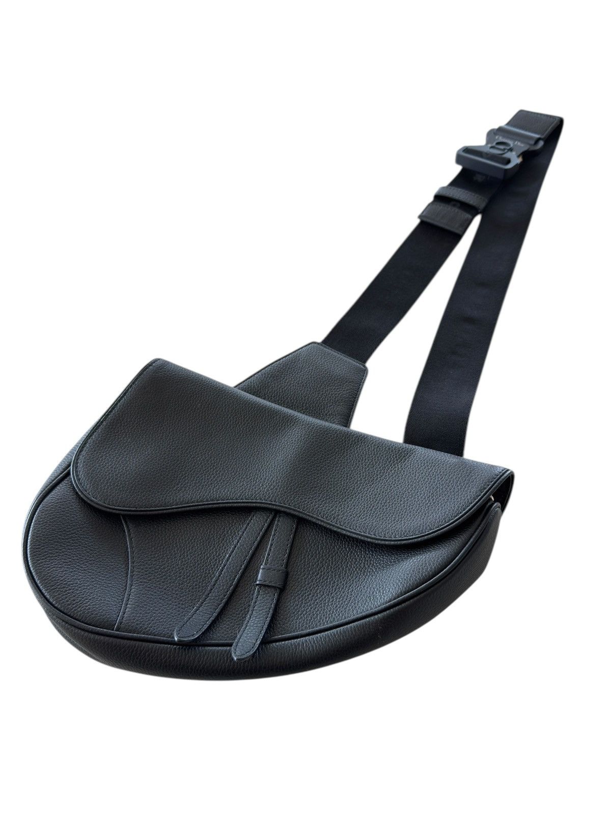 Alyx × Dior Dior Black Leather Men’s Saddle Bag Size ONE SIZE - 3 Thumbnail