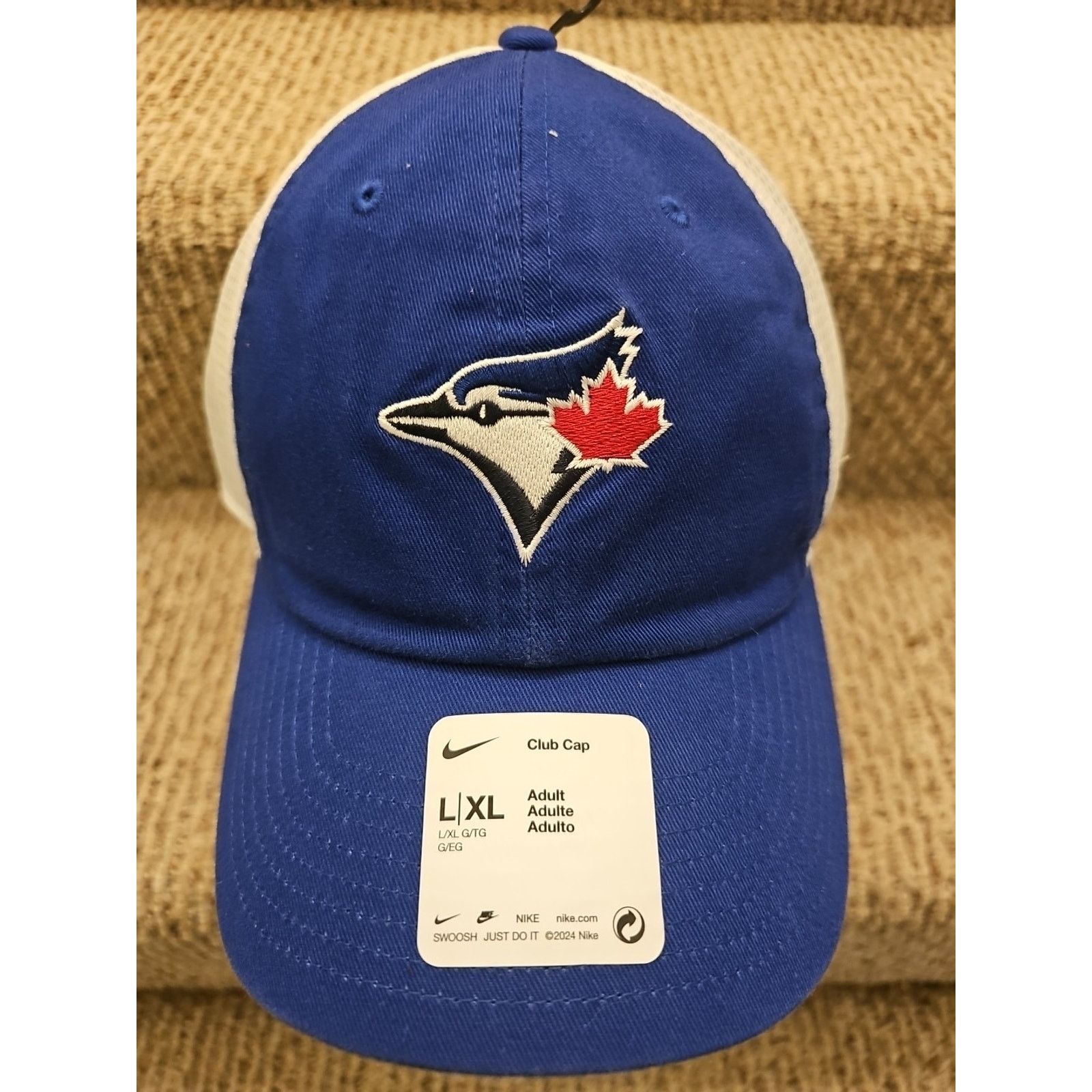 Nike Toronto Blue Jays Nike Club Cap Team L/XL Strap Mesh Hat Size ONE SIZE - 2 Thumbnail