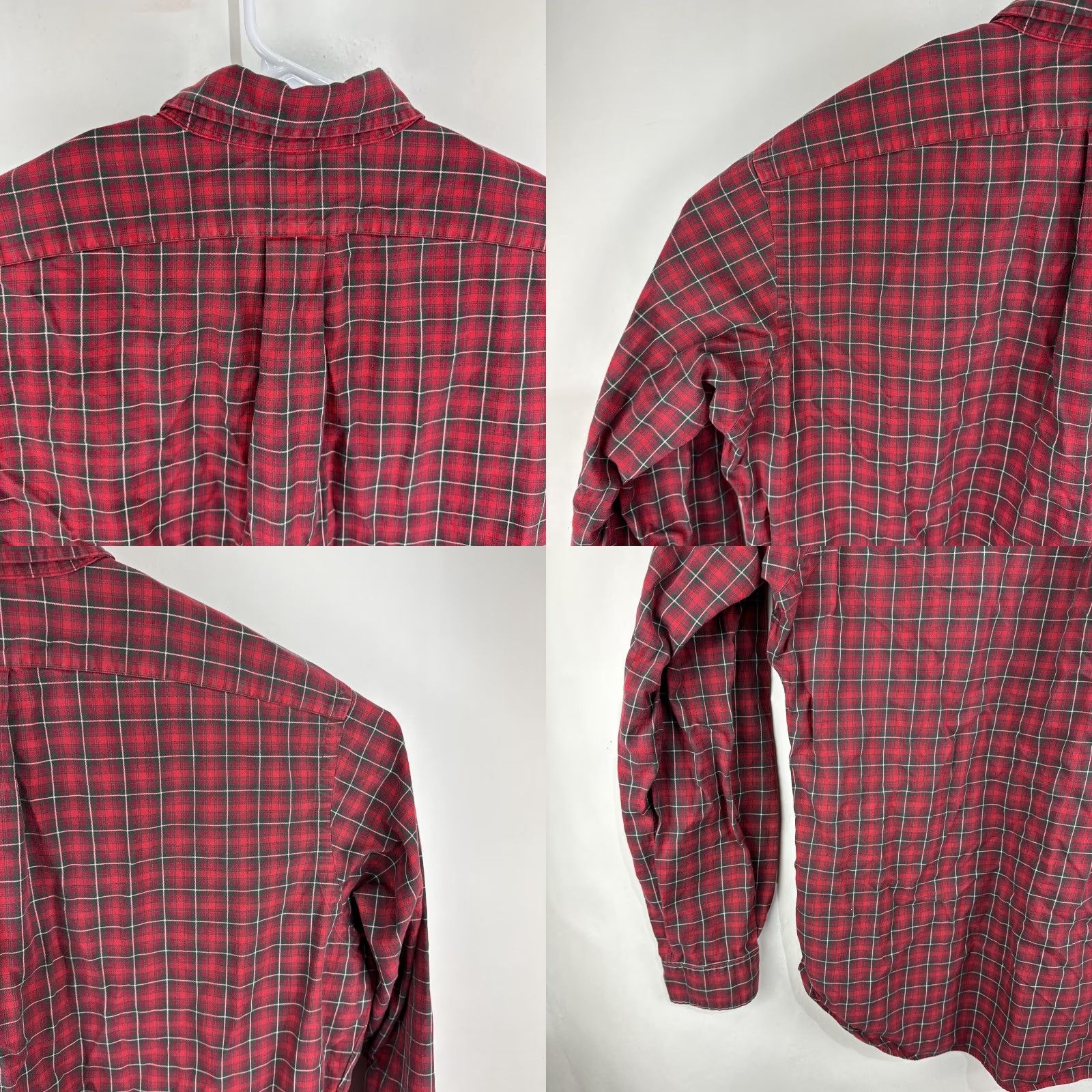 Polo Ralph Lauren Vintage Polo Ralph Lauren Mens Classic Fit Shirt XL Plaid Long Sleeve Button Red Size US XL / EU 56 / 4 - 9 Thumbnail