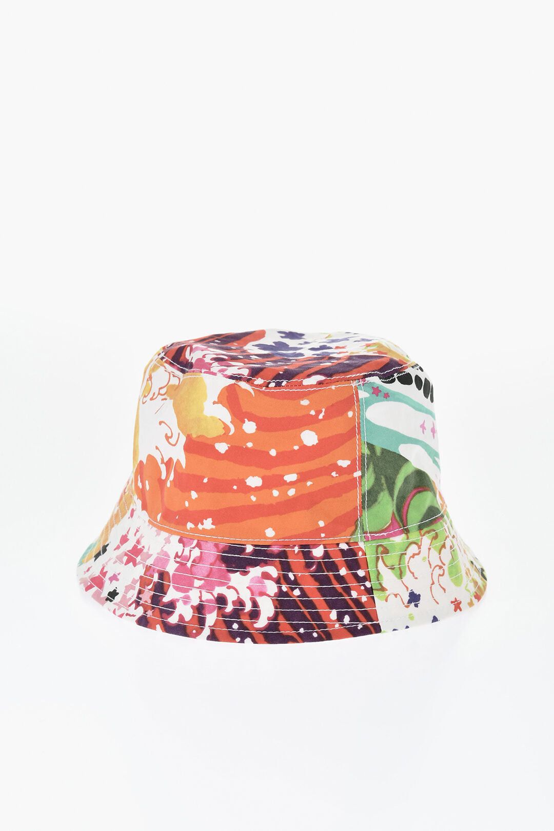 Dsquared2 Patterned Bucket Hat with Embroidered Logo Size ONE SIZE - 1 Thumbnail